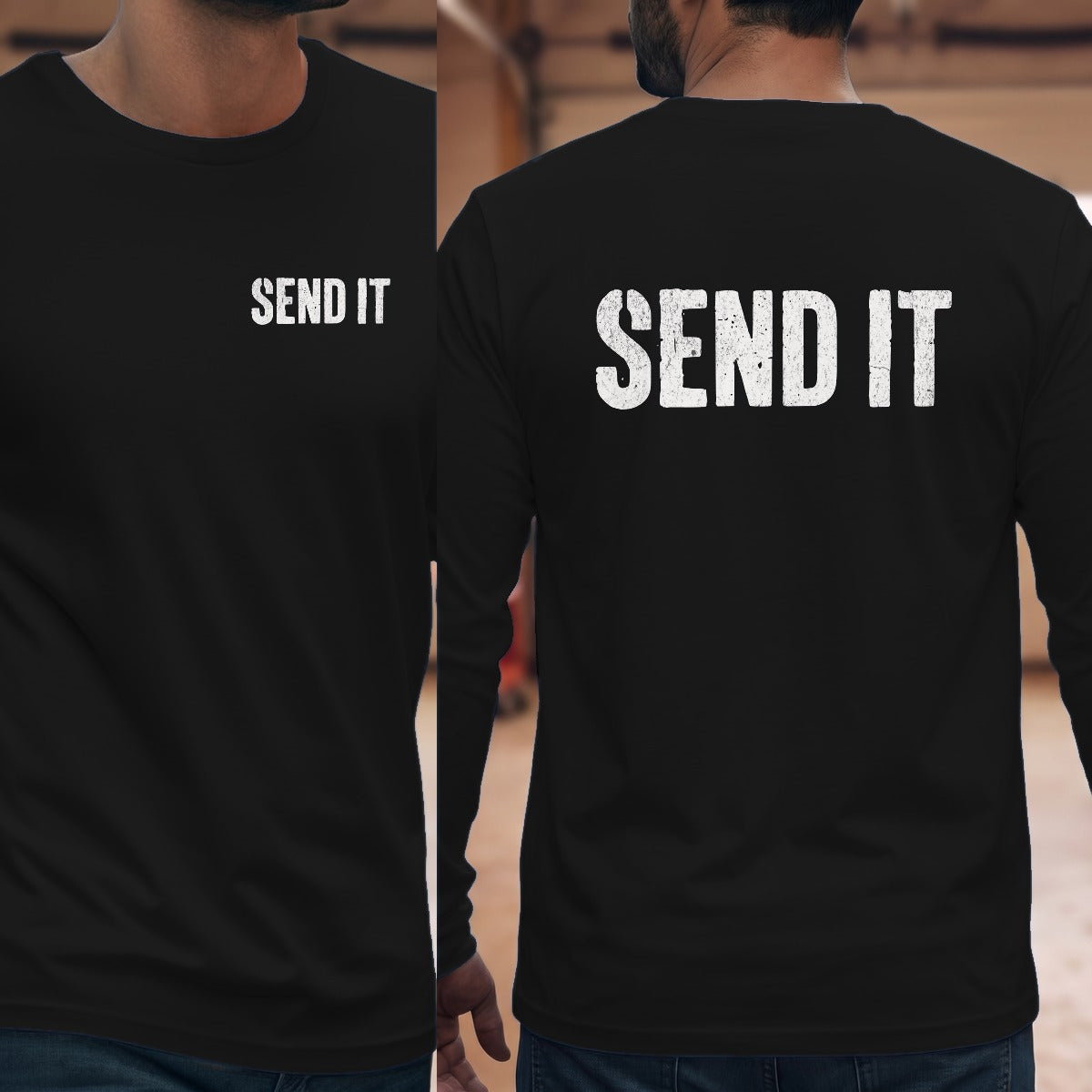 Black | Left Chest + Back