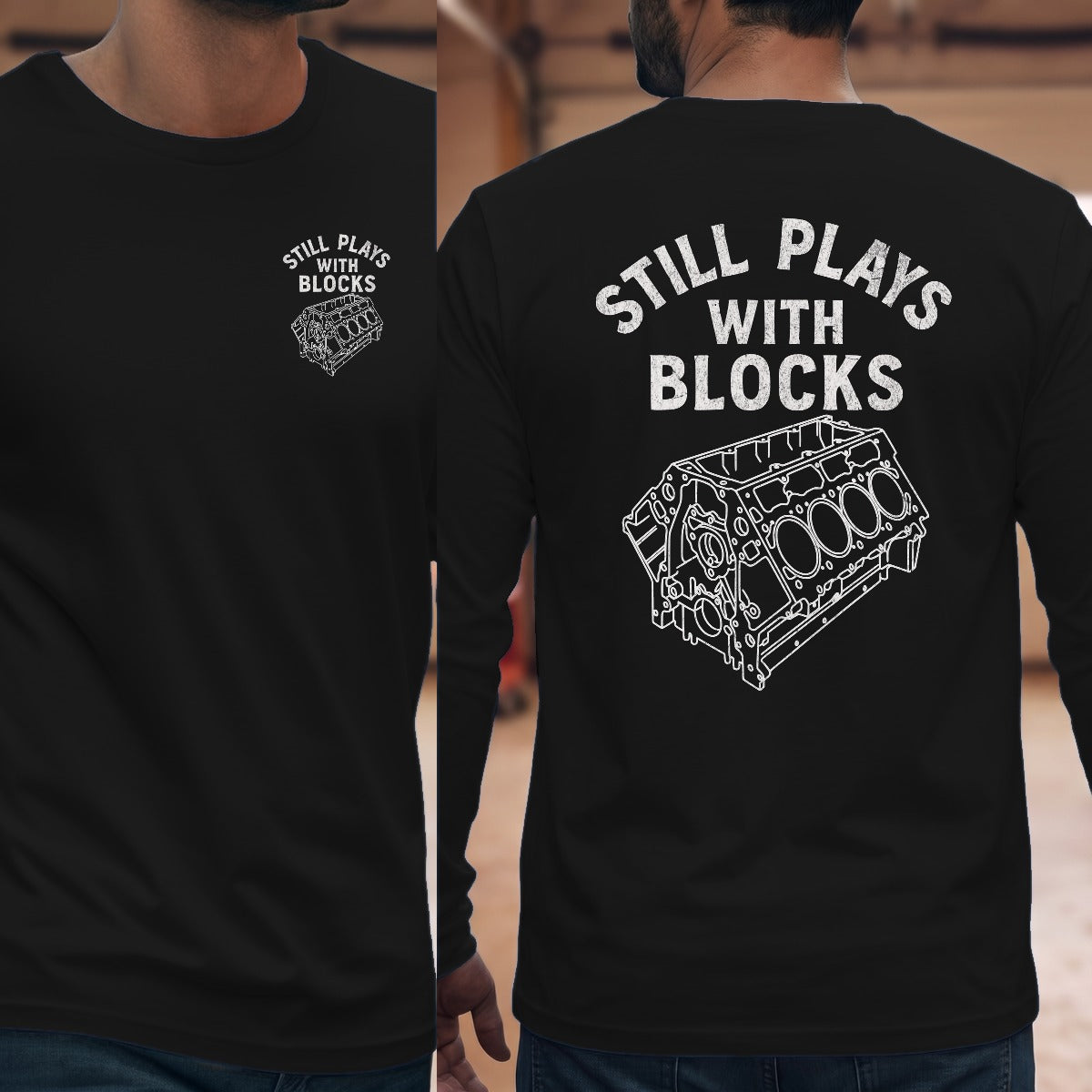 Black | Left Chest + Back