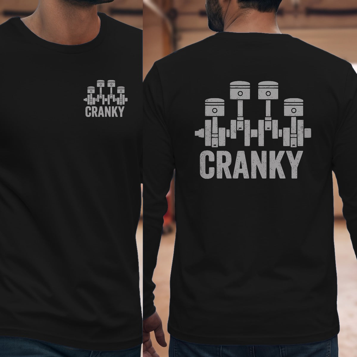 Black | Left Chest + Back