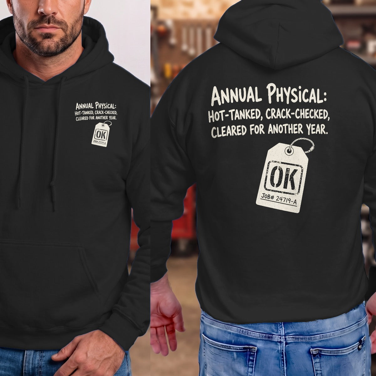 Black | Left Chest + Back