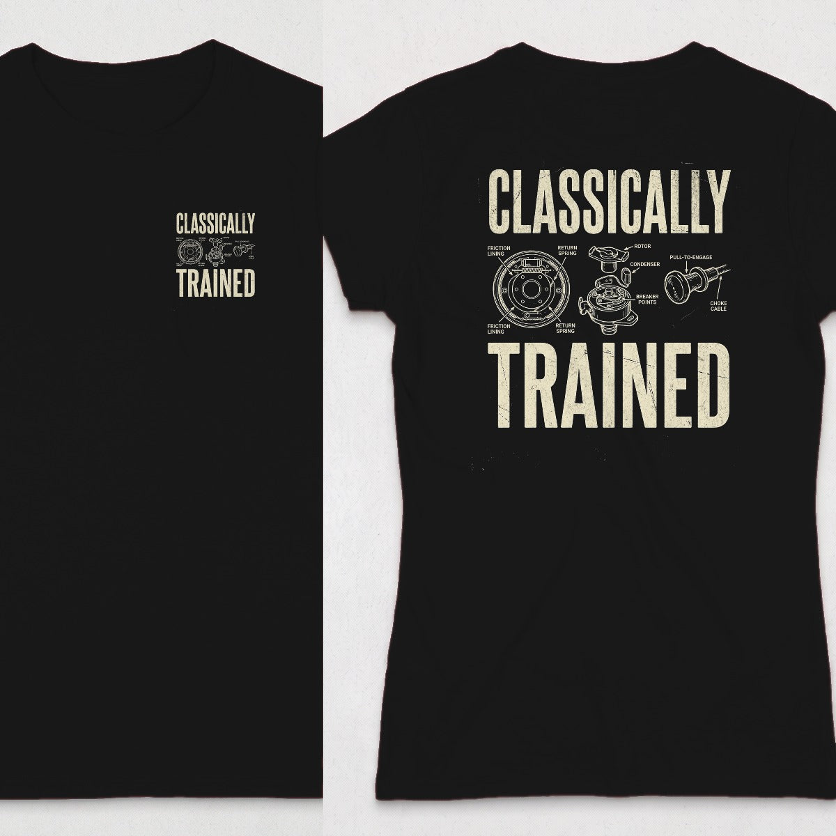 Black | Left Chest + Back