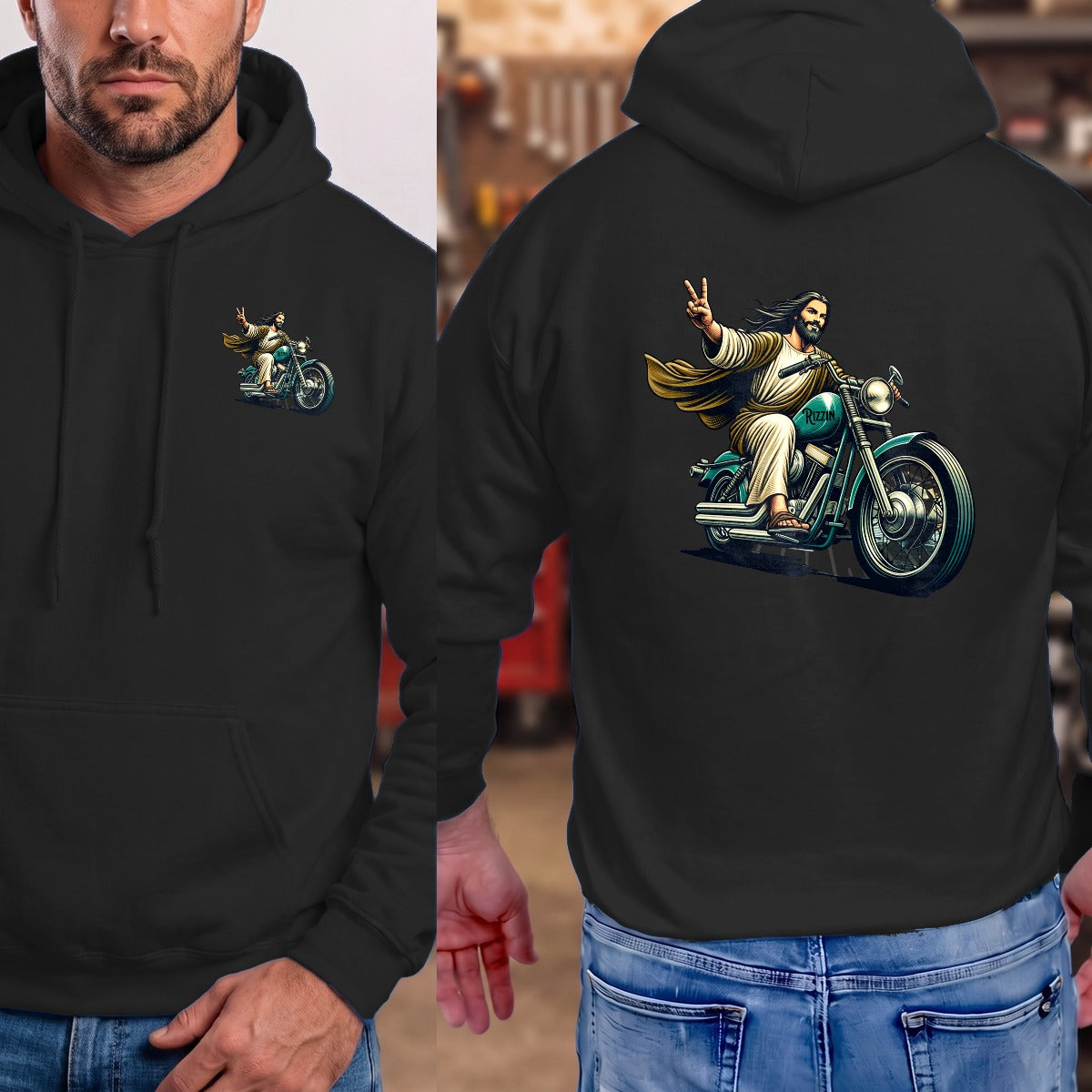 Black | Left Chest + Back