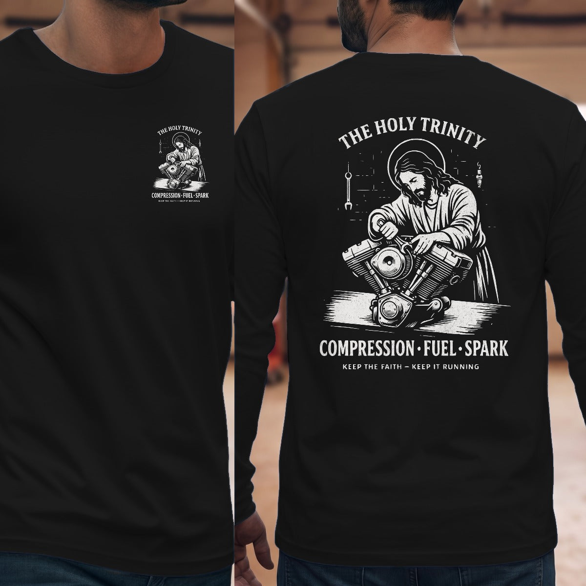 Black | Left Chest + Back