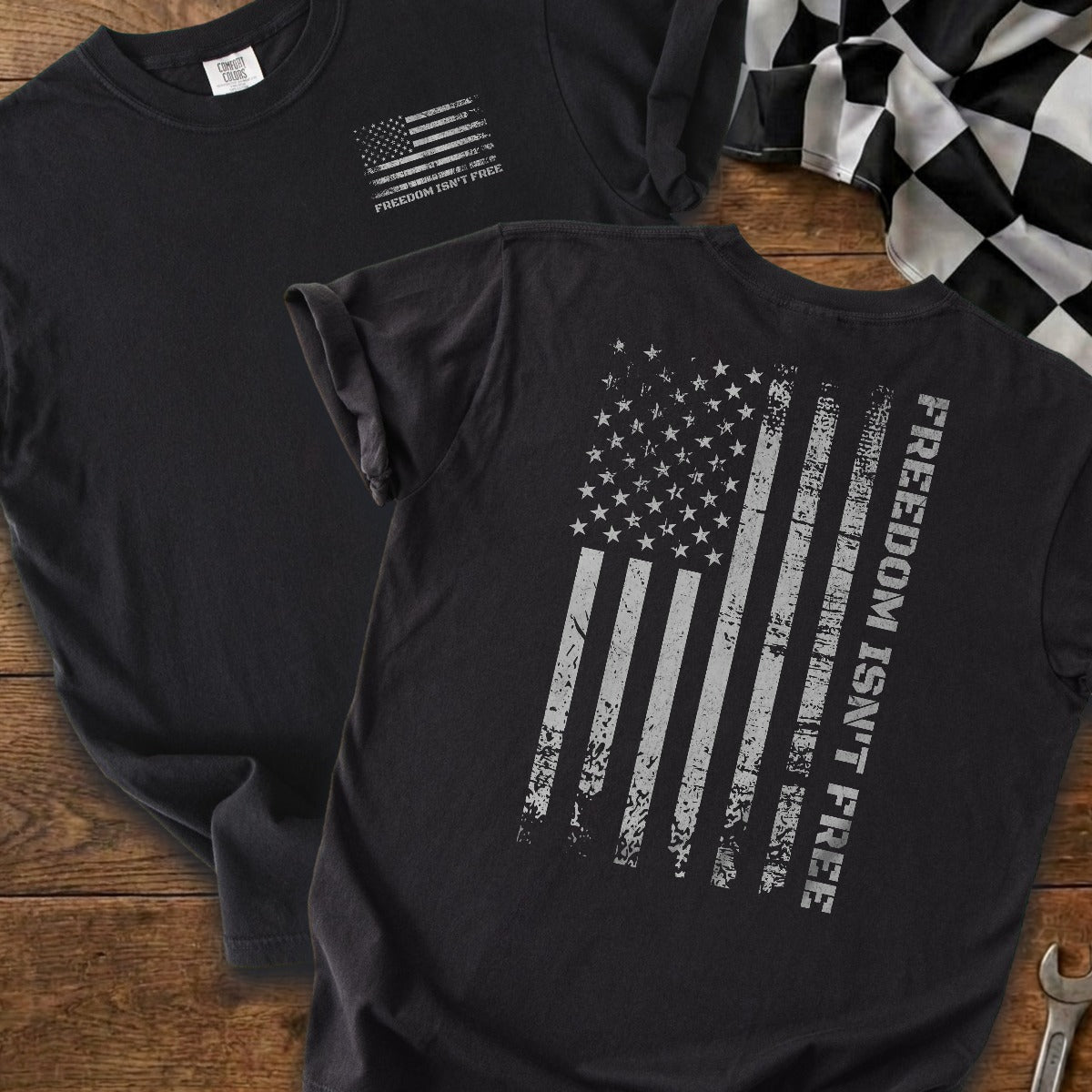 Black | Left Chest + Back