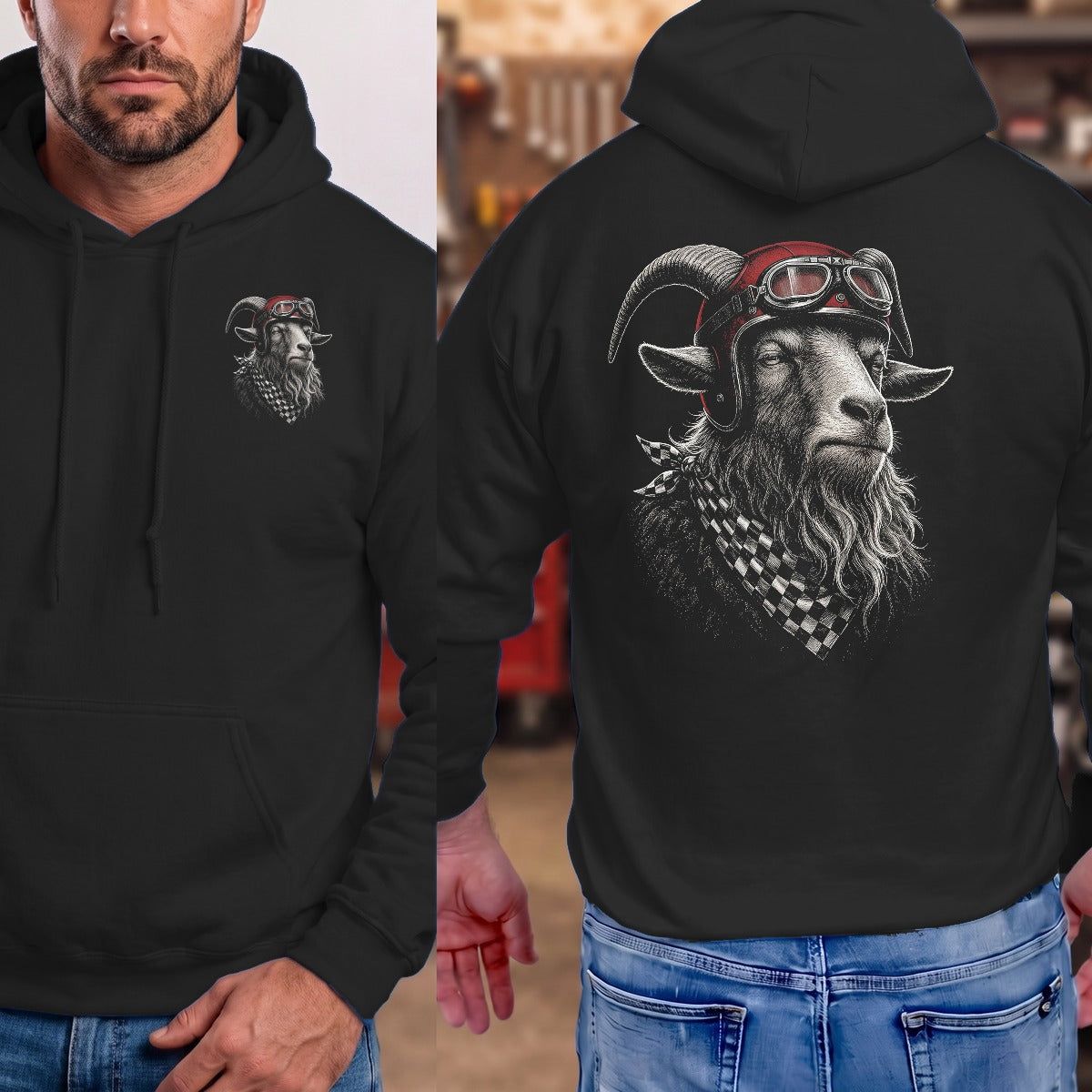 Black | Left Chest + Back