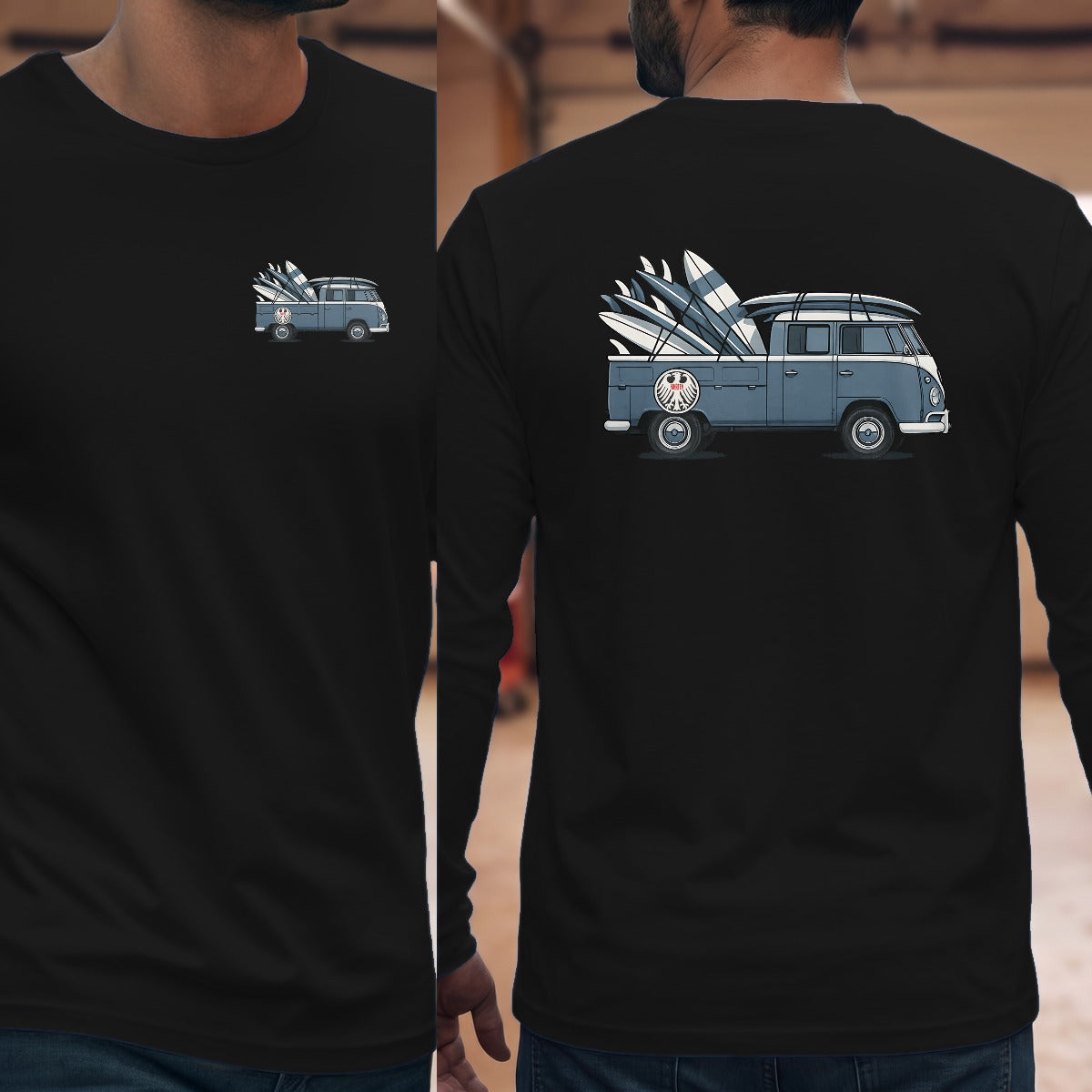 Black | Left Chest + Back
