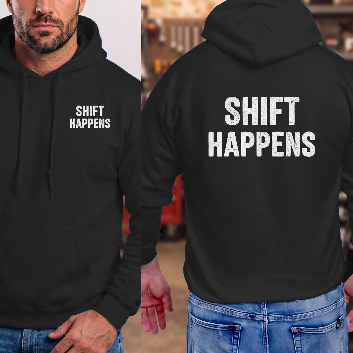 Black | Left Chest + Back
