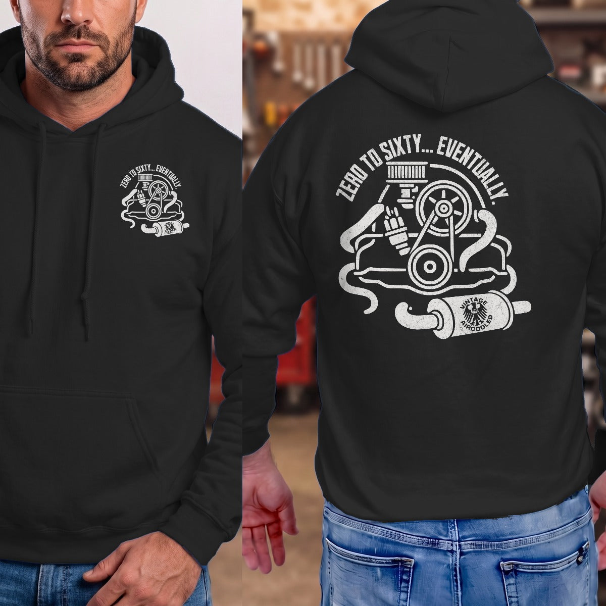 Black | Left Chest + Back
