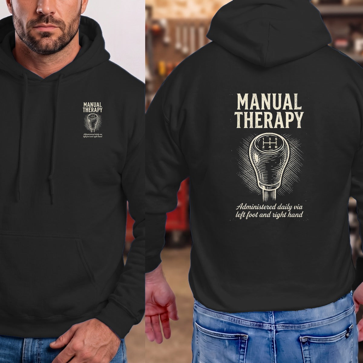Black | Left Chest + Back