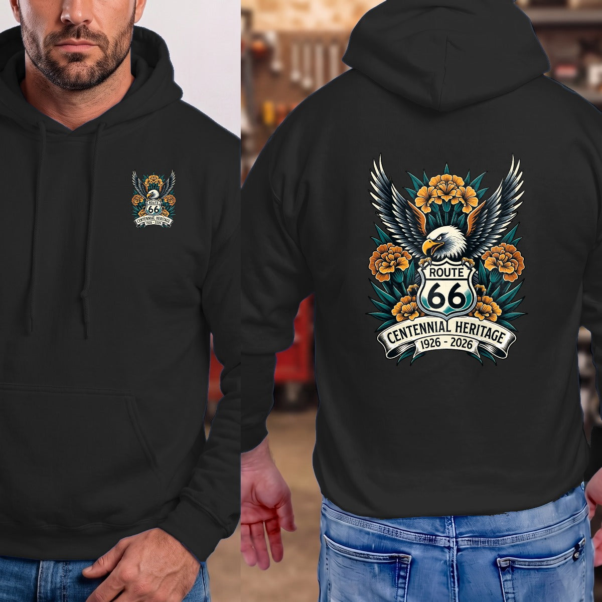 Black | Left Chest + Back