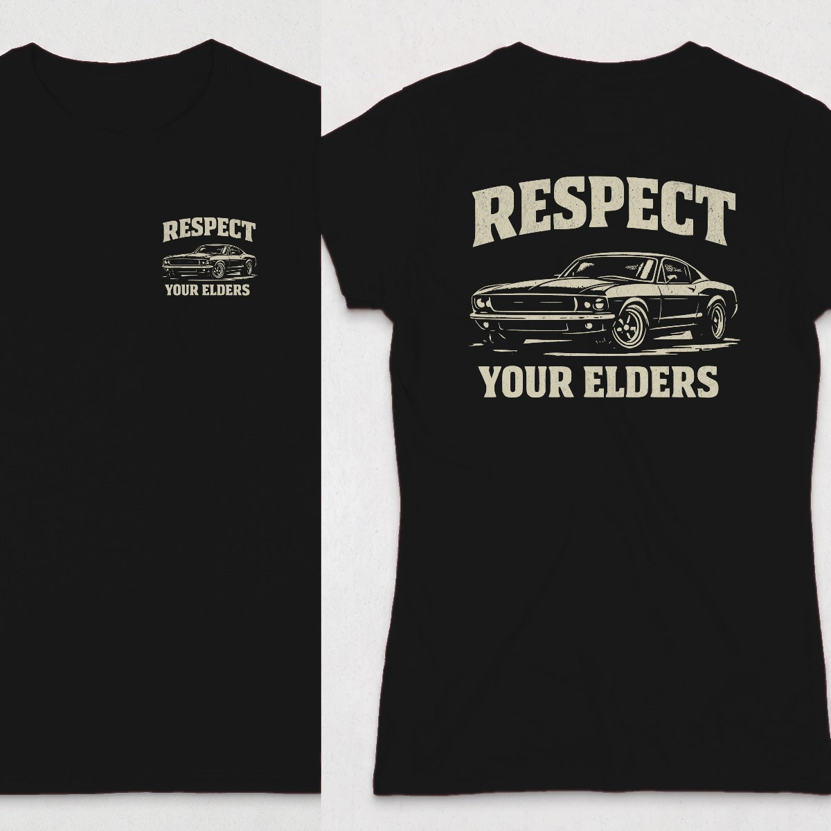 Black | Left Chest + Back