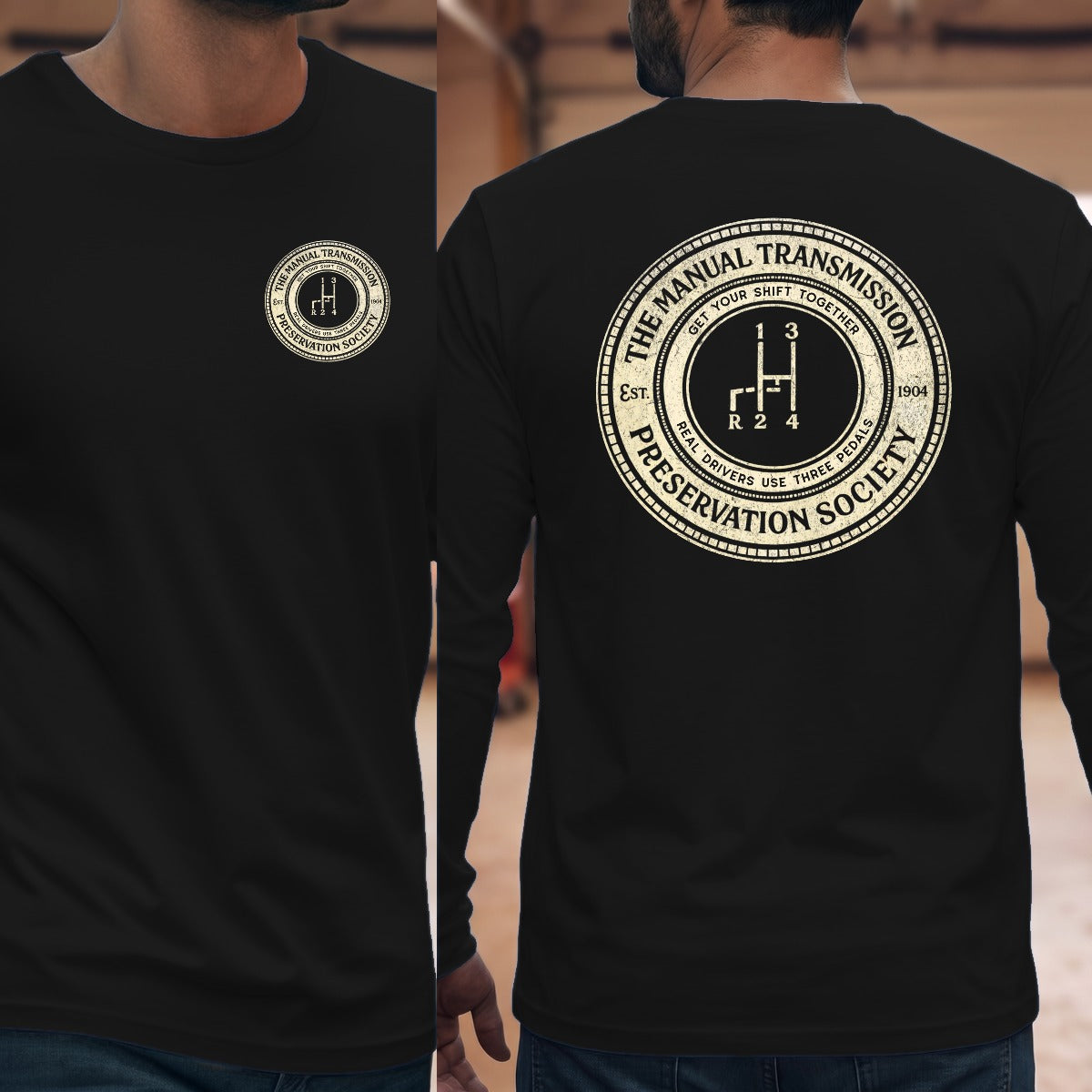 Black | Left Chest + Back