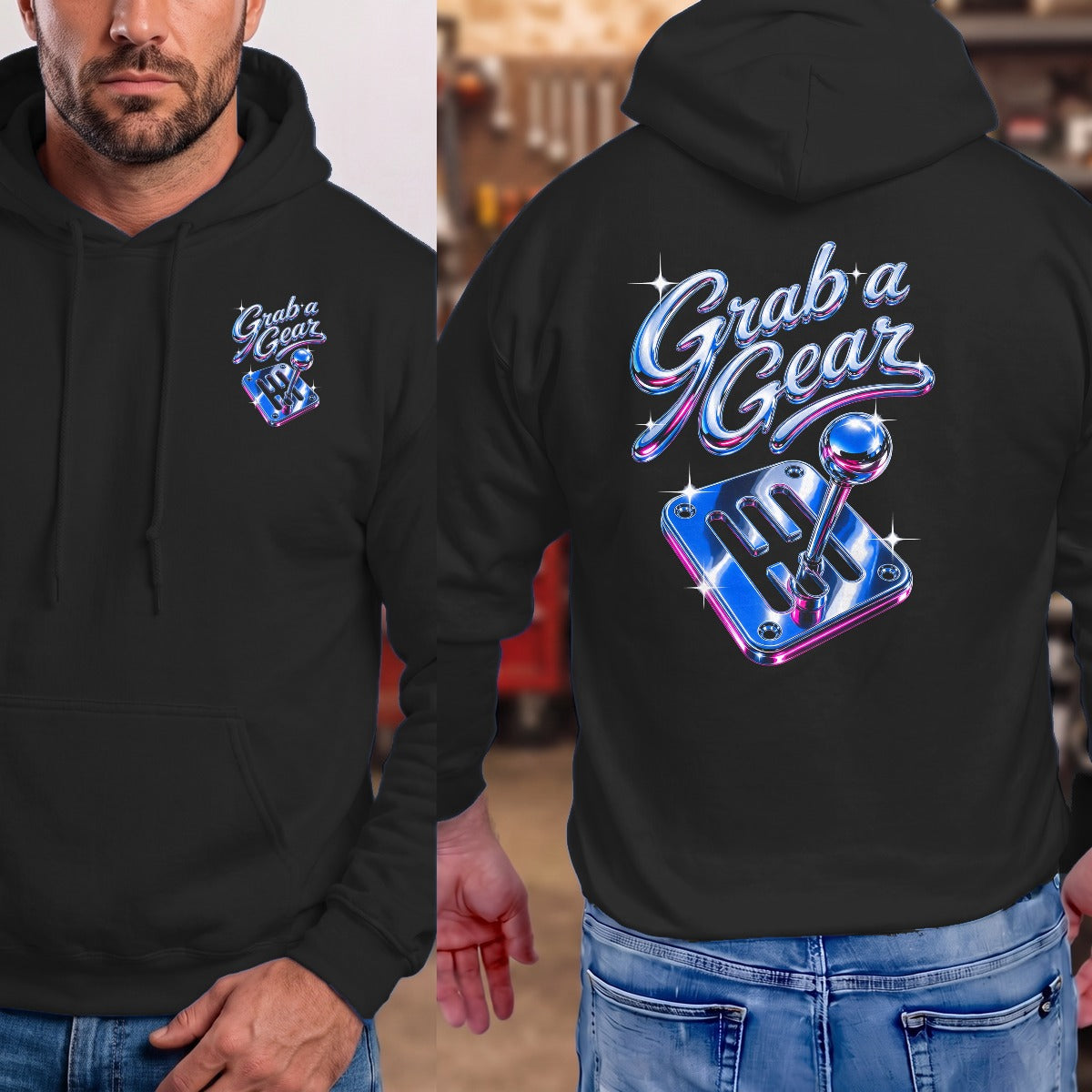 Black | Left Chest + Back