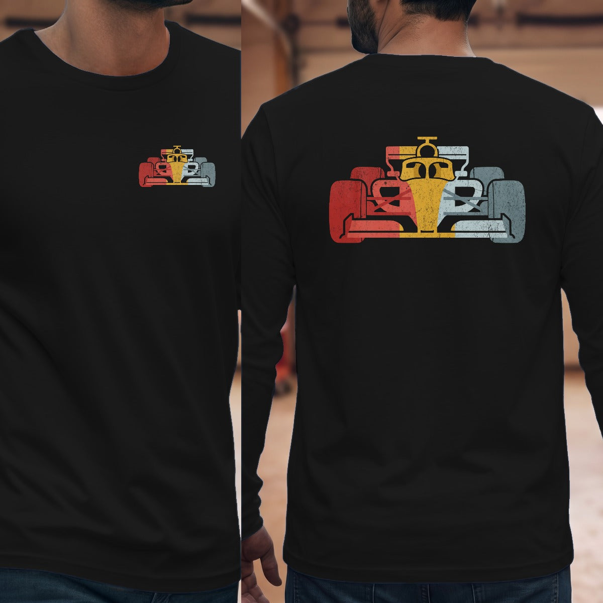 Black | Left Chest + Back