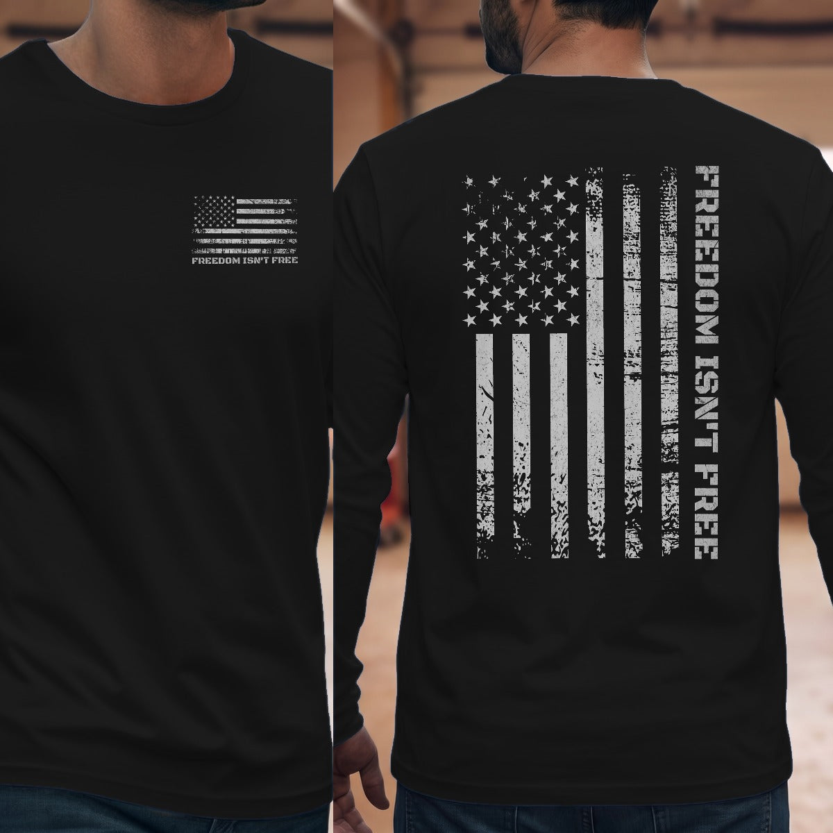 Black | Left Chest + Back