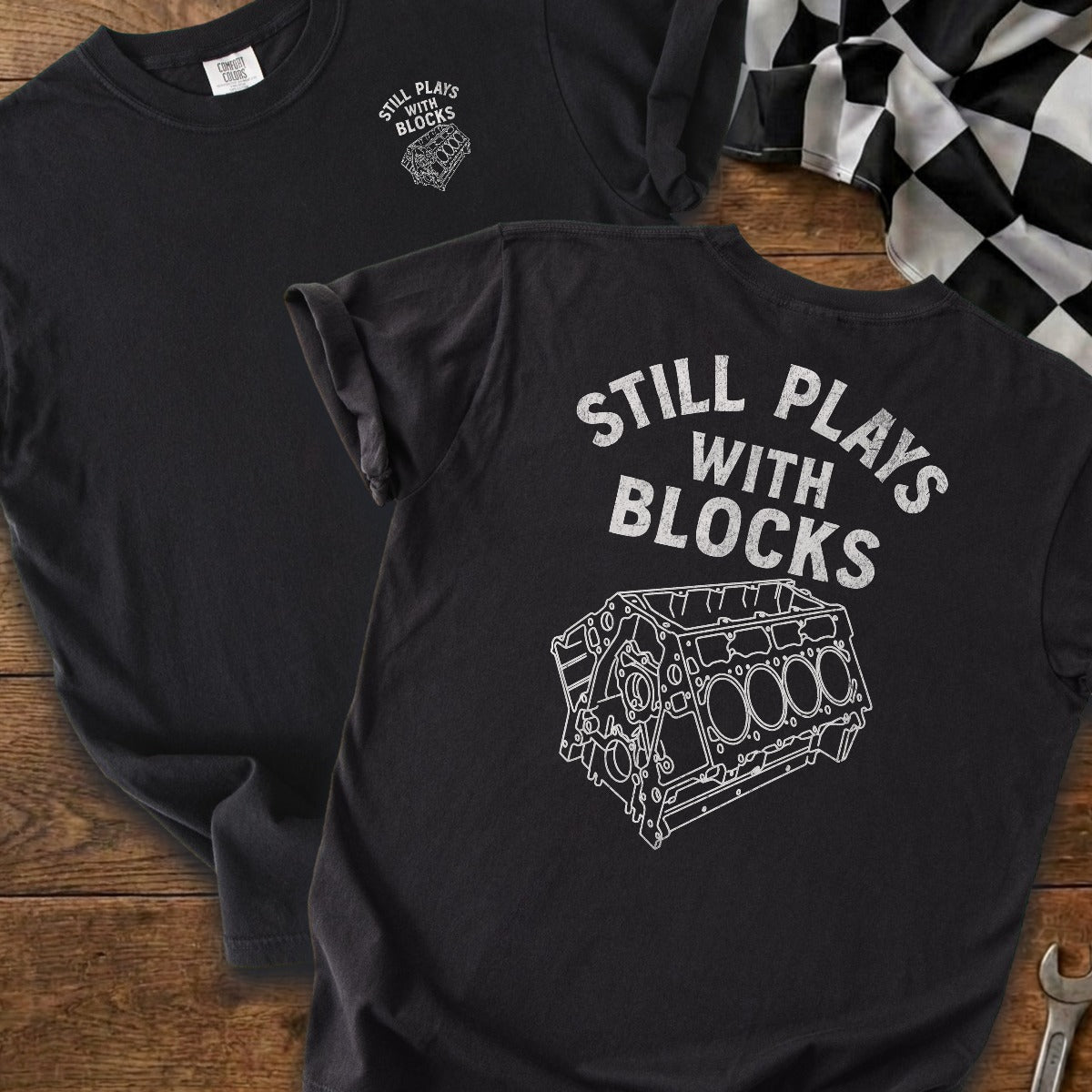 Black | Left Chest + Back