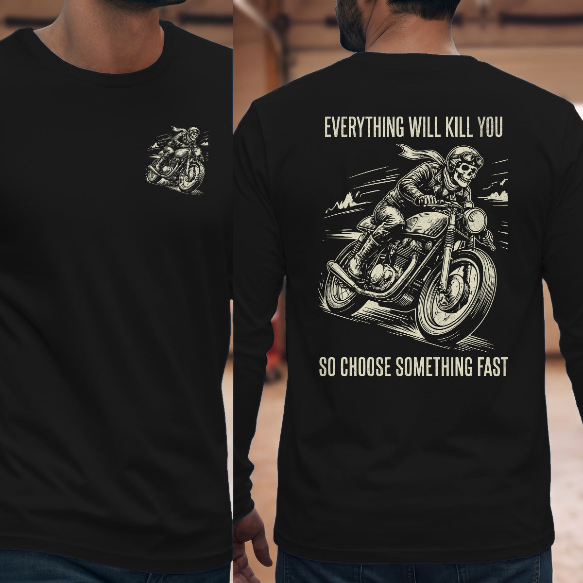 Black | Left Chest + Back
