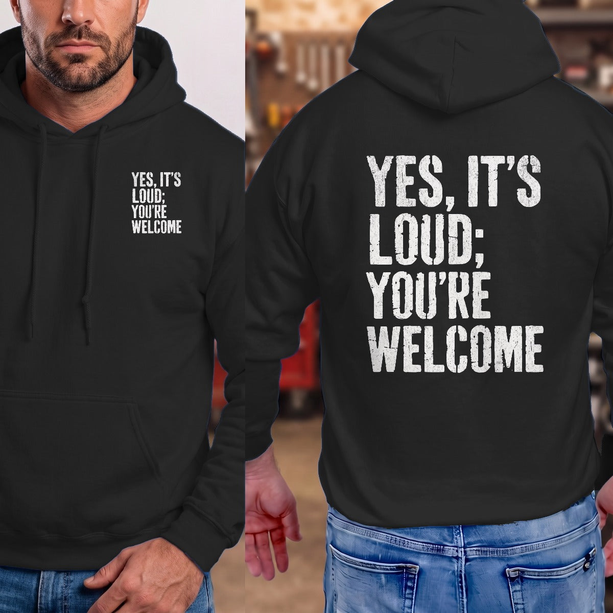 Black | Left Chest + Back