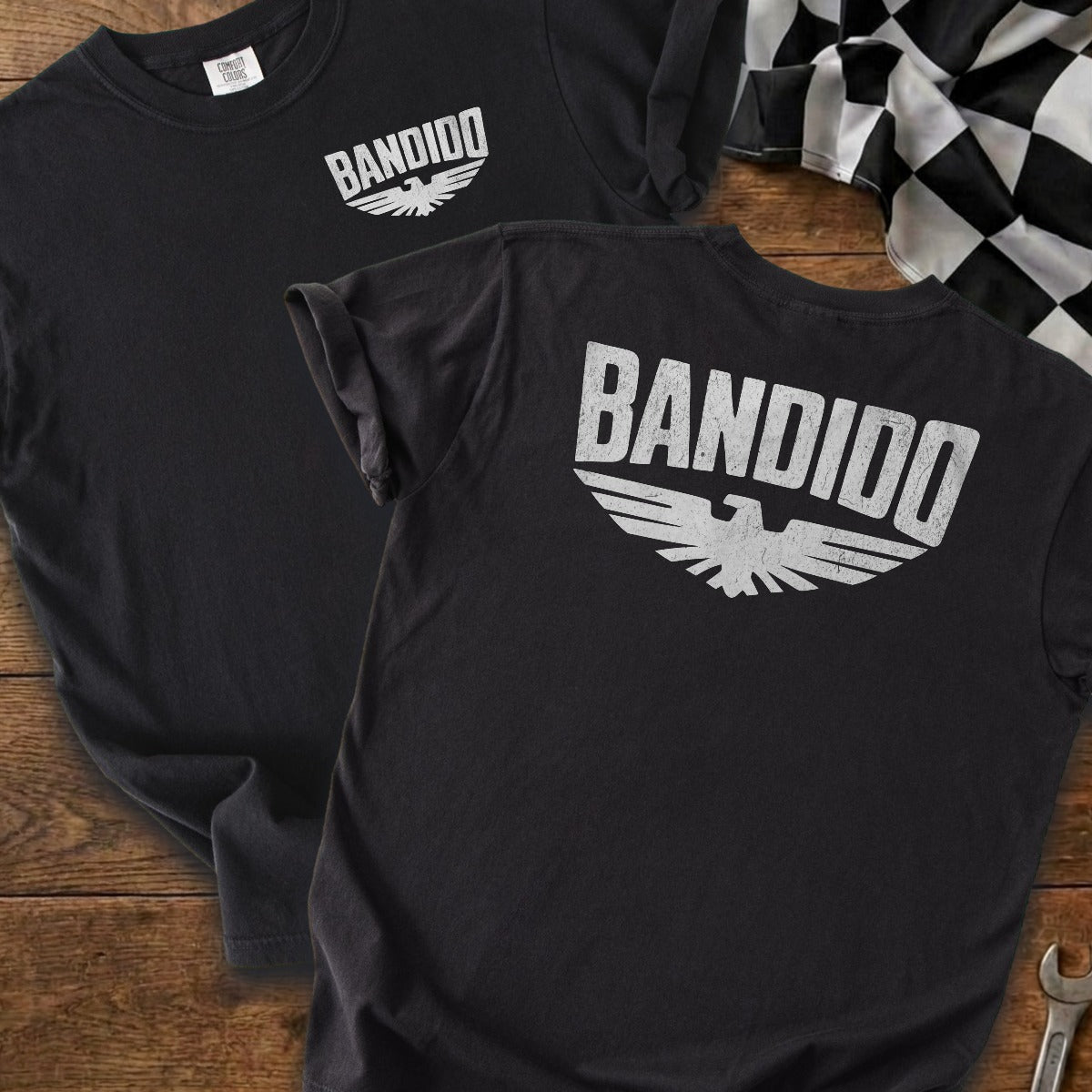 Black | Left Chest + Back