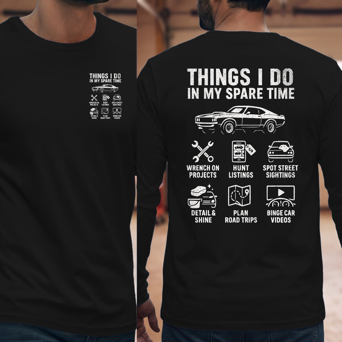 Black | Left Chest + Back