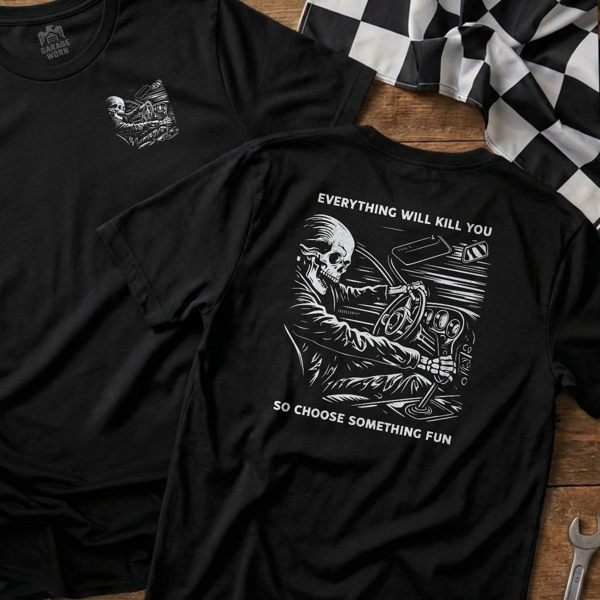 Black | Left Chest + Back