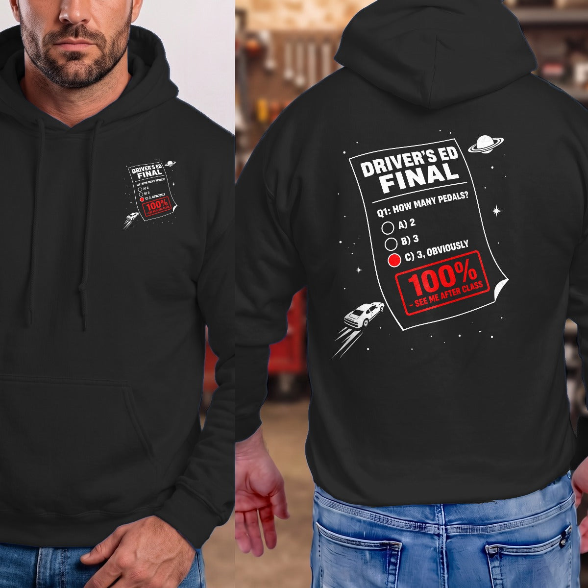 Black | Left Chest + Back