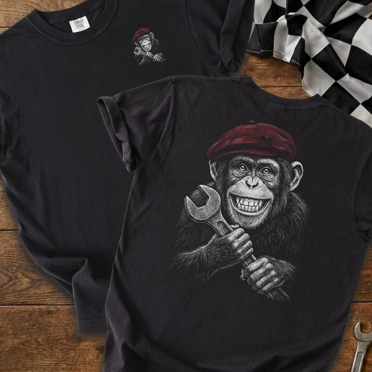 Black | Left Chest + Back