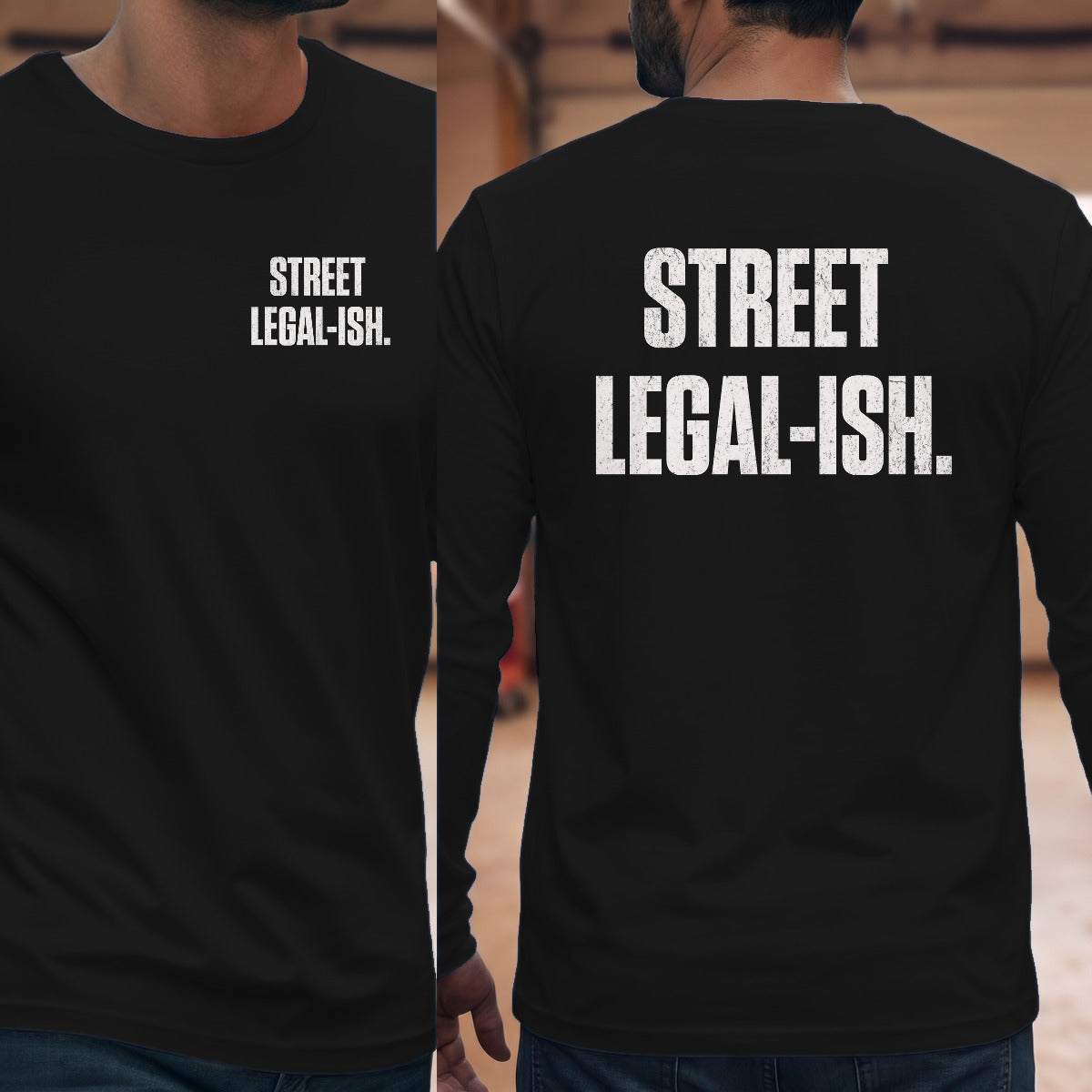 Black | Left Chest + Back