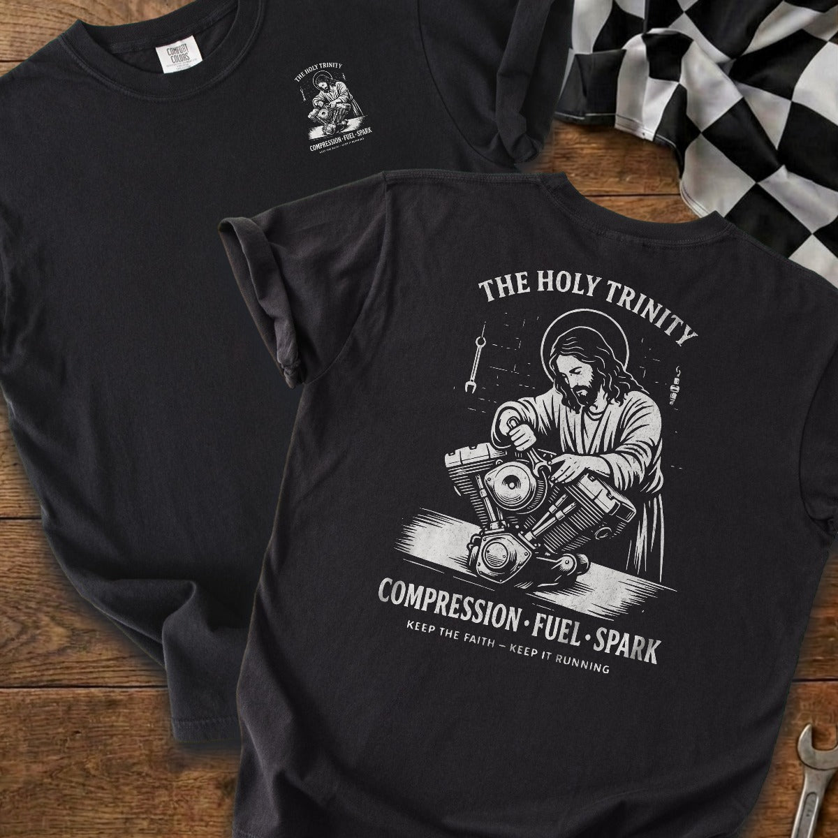 Black | Left Chest + Back