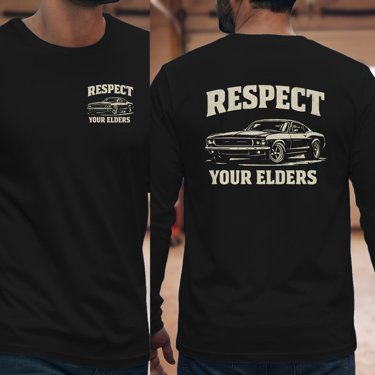Black | Left Chest + Back