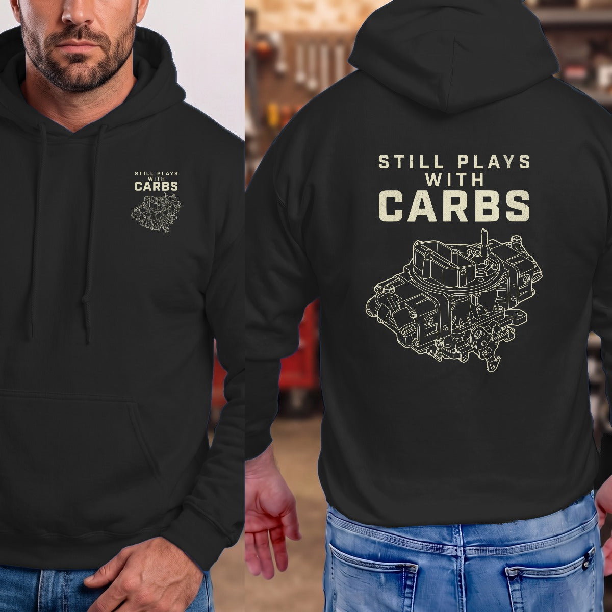 Black | Left Chest + Back