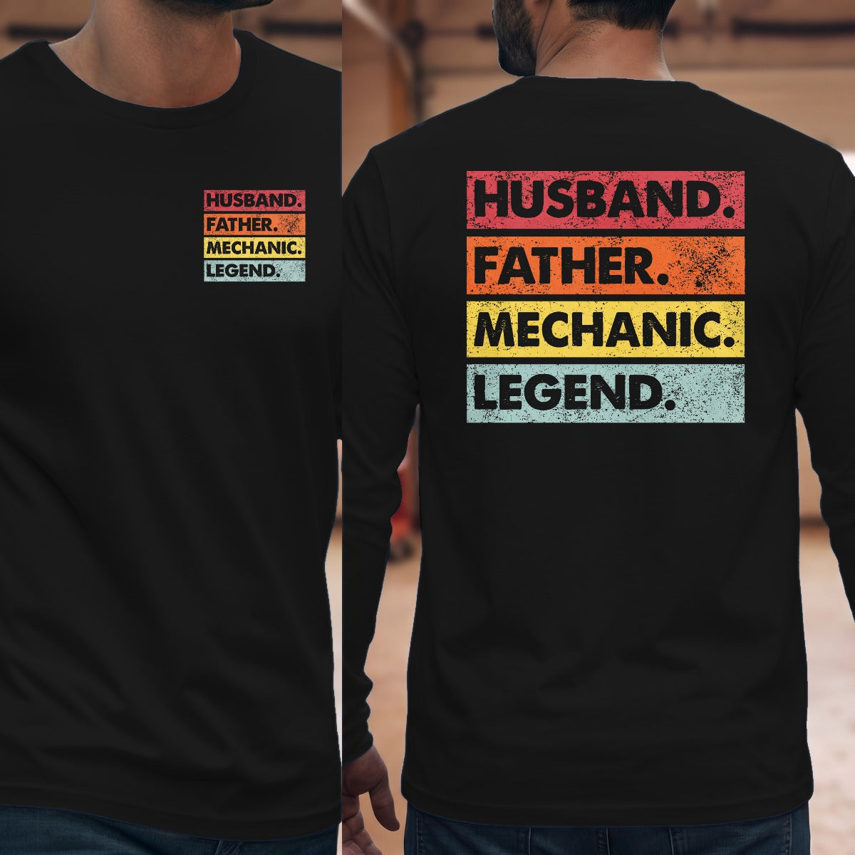 Black | Left Chest + Back