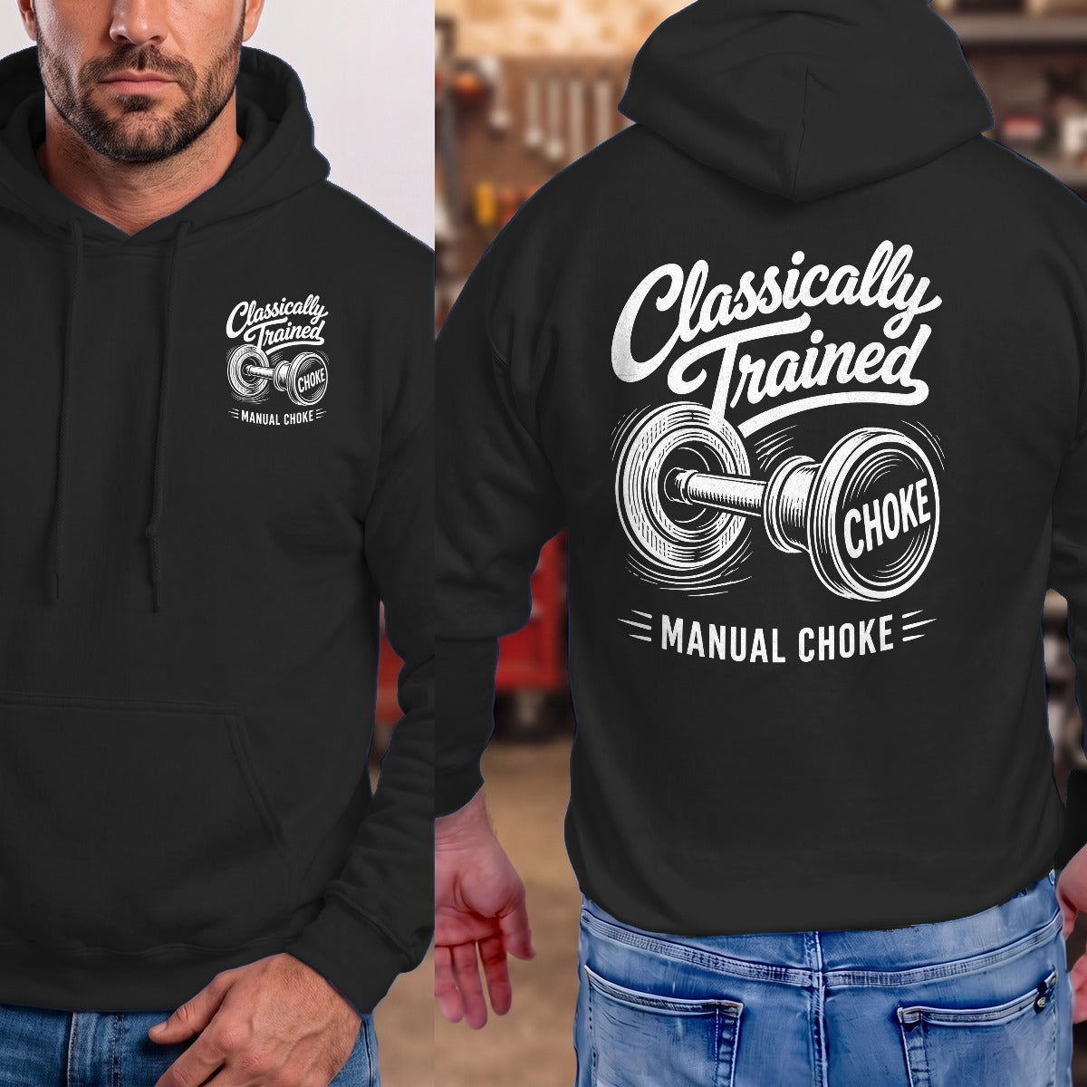 Black | Left Chest + Back