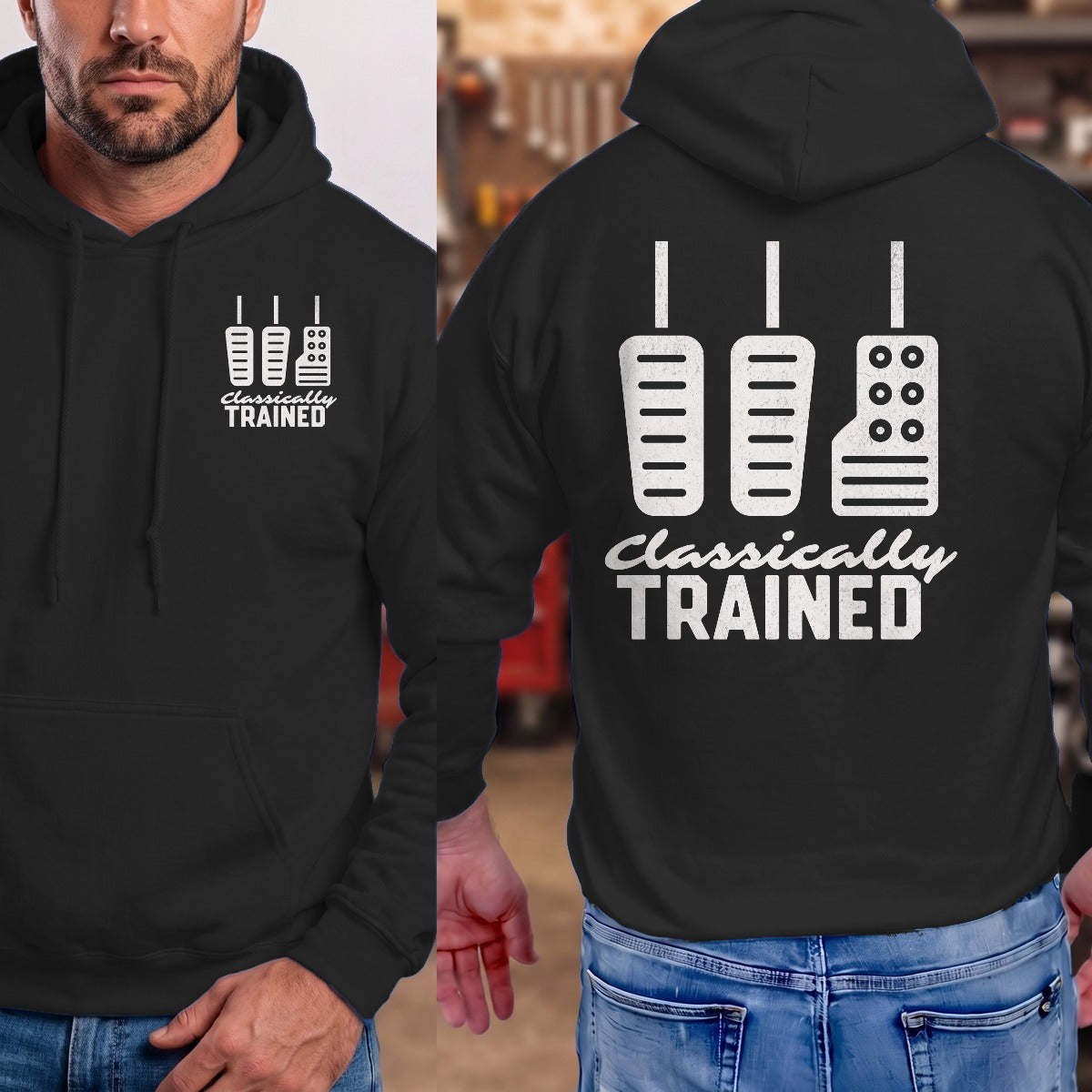 Black | Left Chest + Back