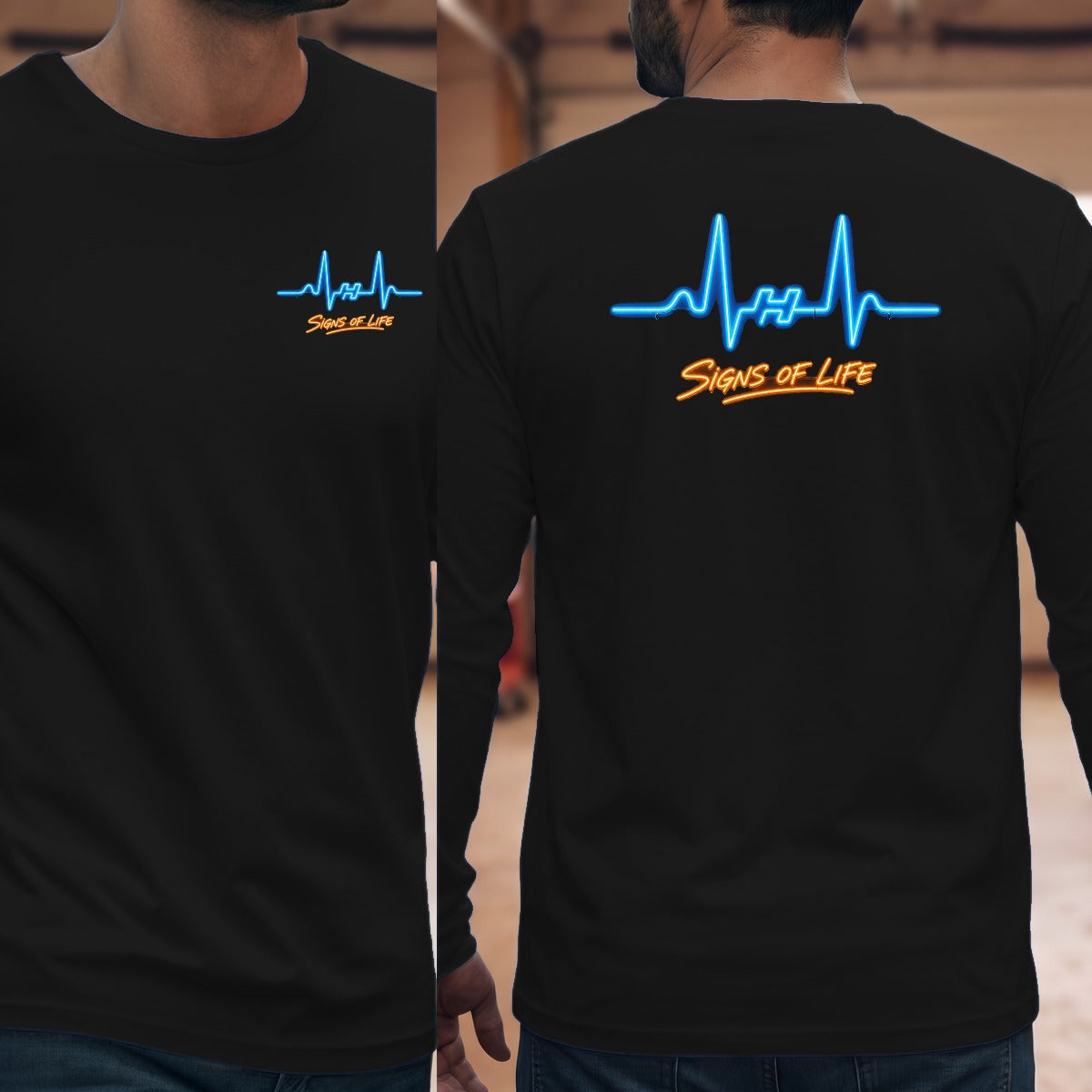 Black | Left Chest + Back
