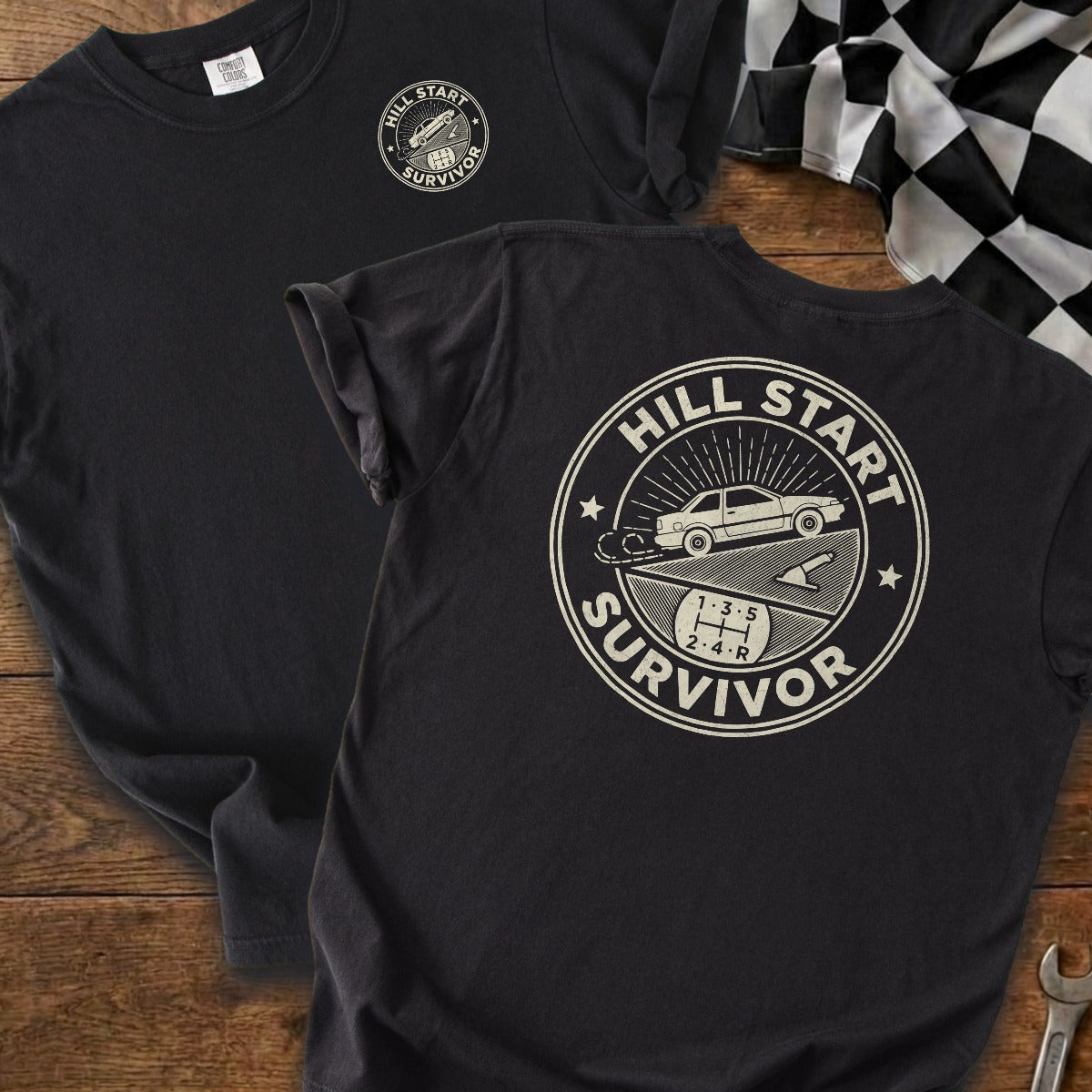 Black | Left Chest + Back
