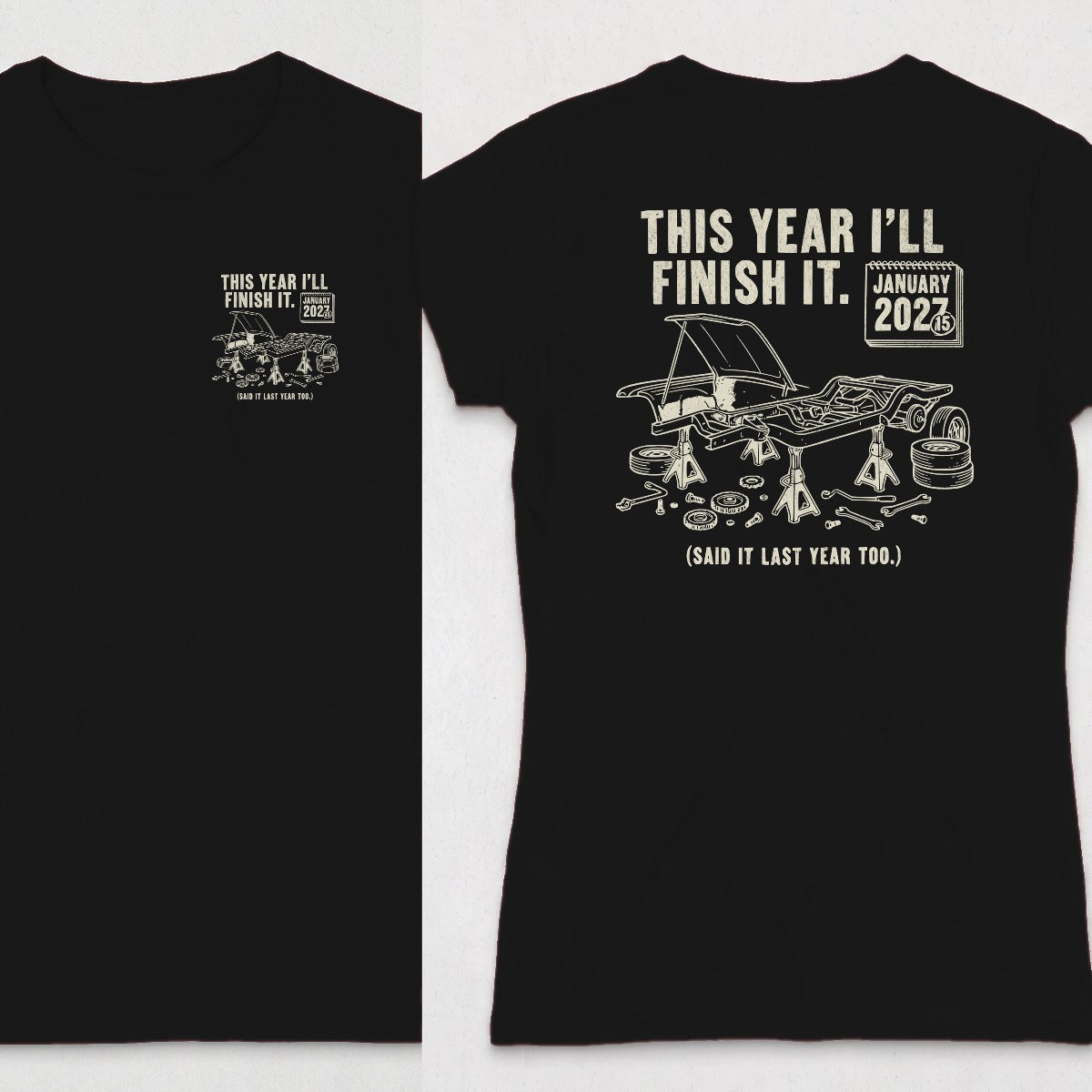 Black | Left Chest + Back