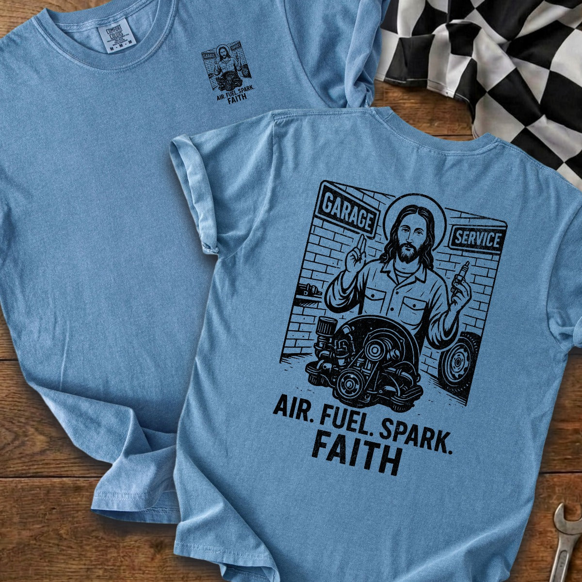 Blue Jean | Left Chest + Back