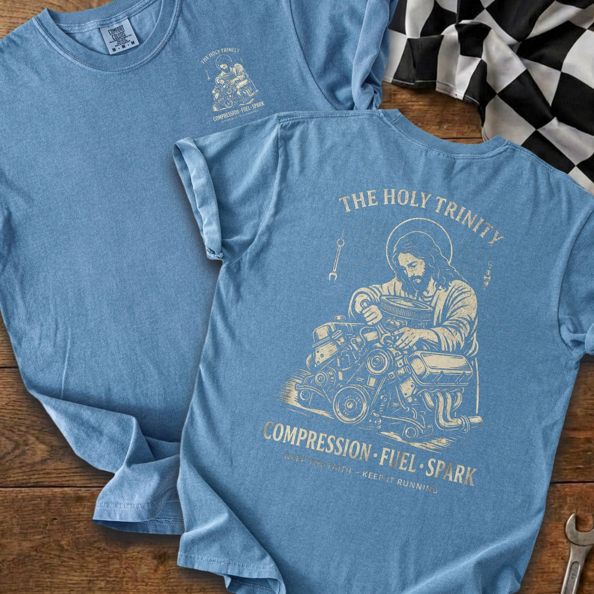 Blue Jean | Left Chest + Back