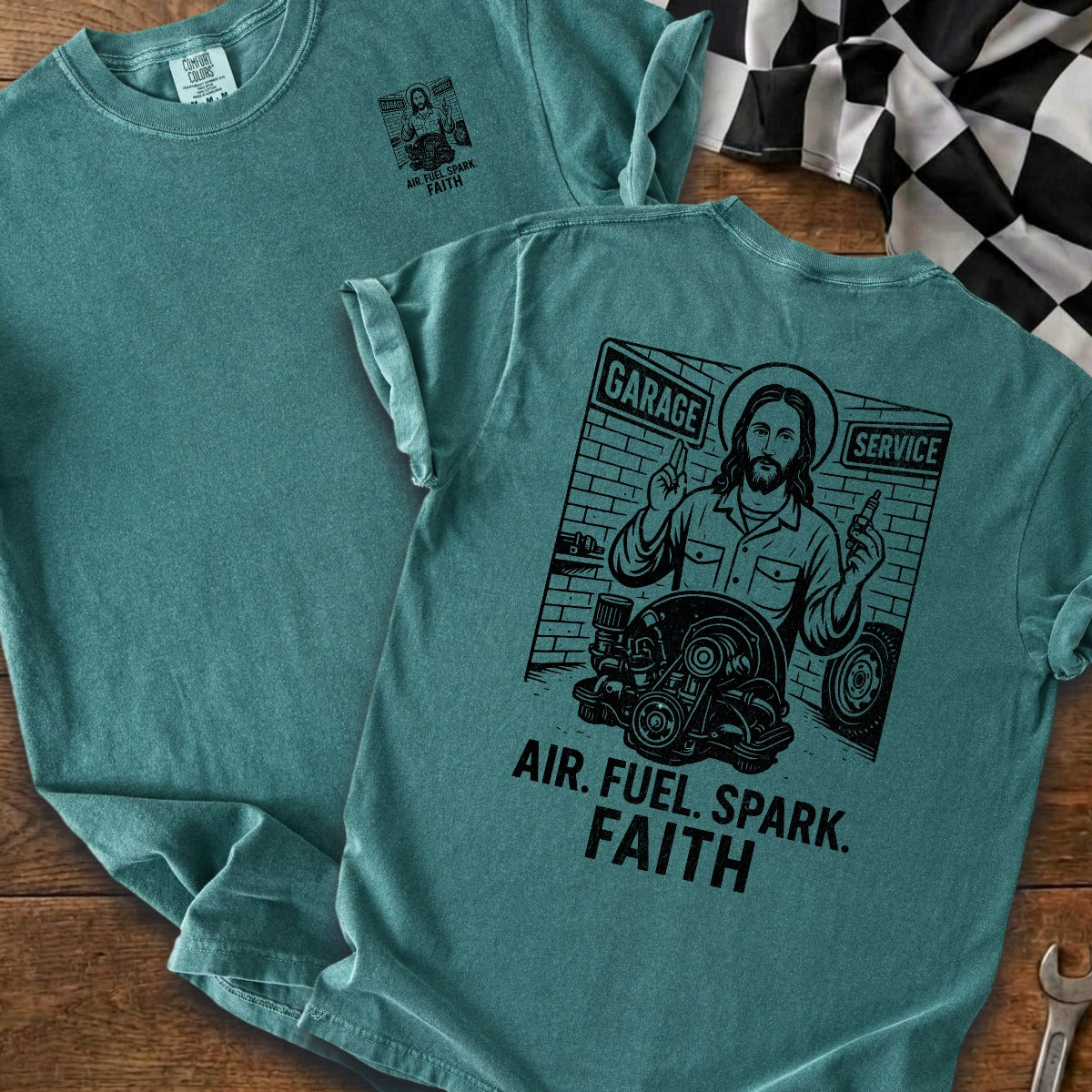 Blue Spruce | Left Chest + Back