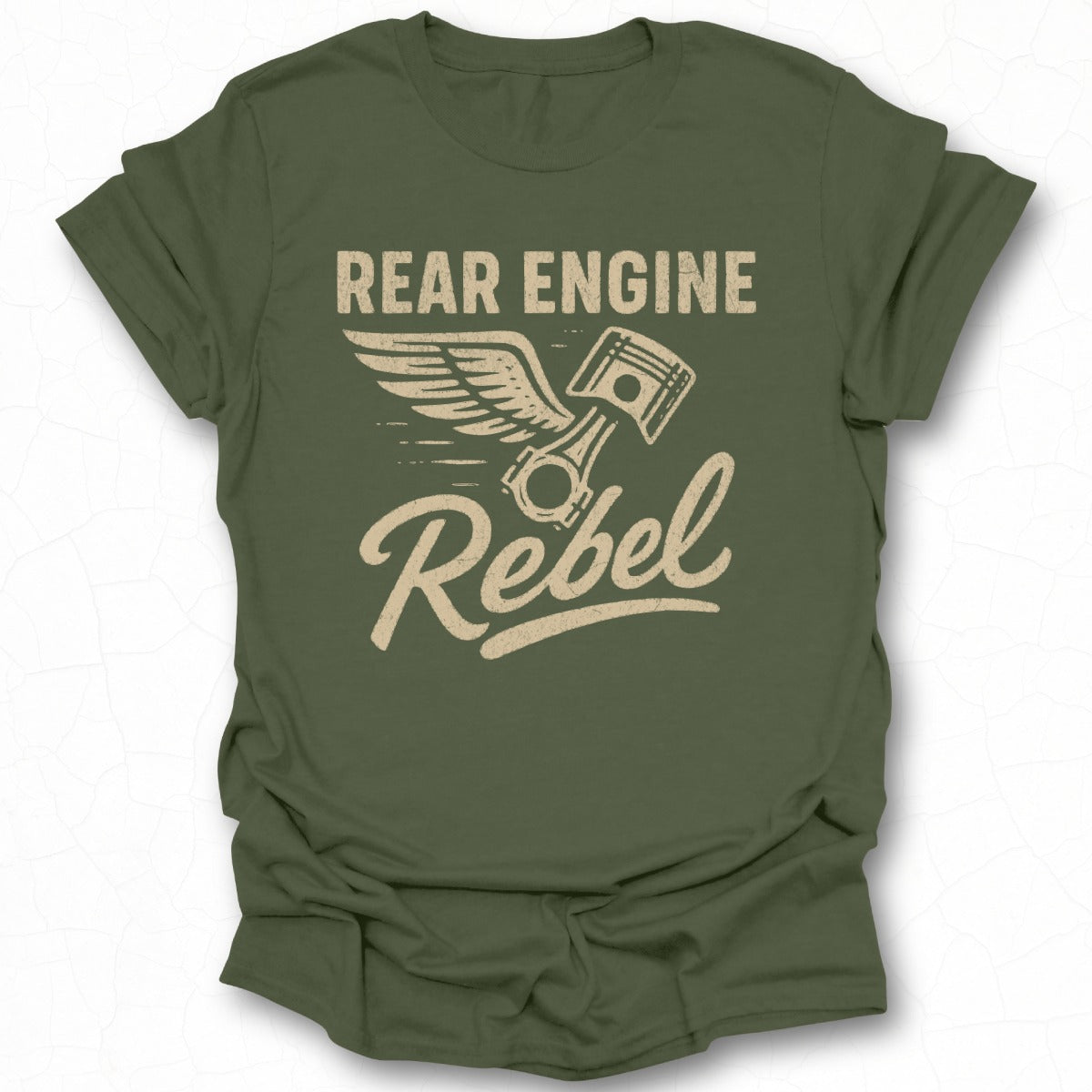 Rear Engine Rebel Graphic Tee with Unique Design