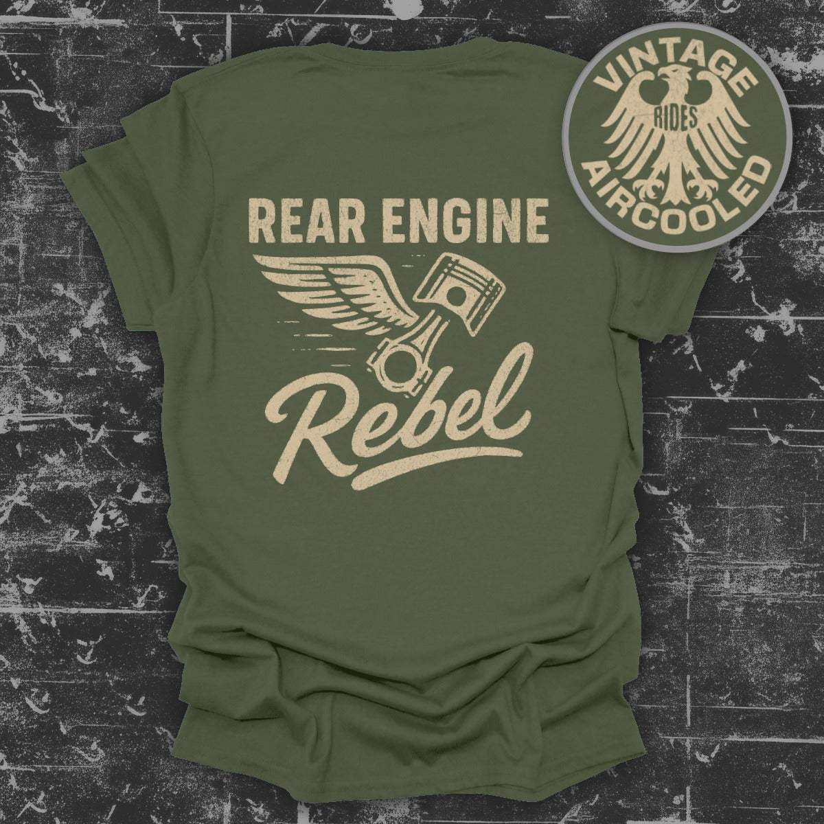 Rear Engine Rebel Vintage Rides Aircooled Shirt