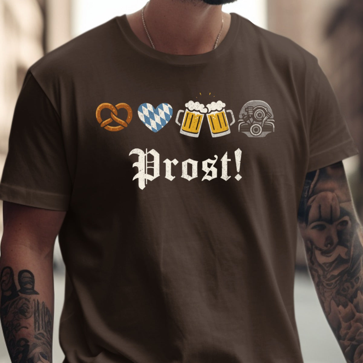 Oktoberfest Prost Pretzel Beer Emoji T-Shirt product