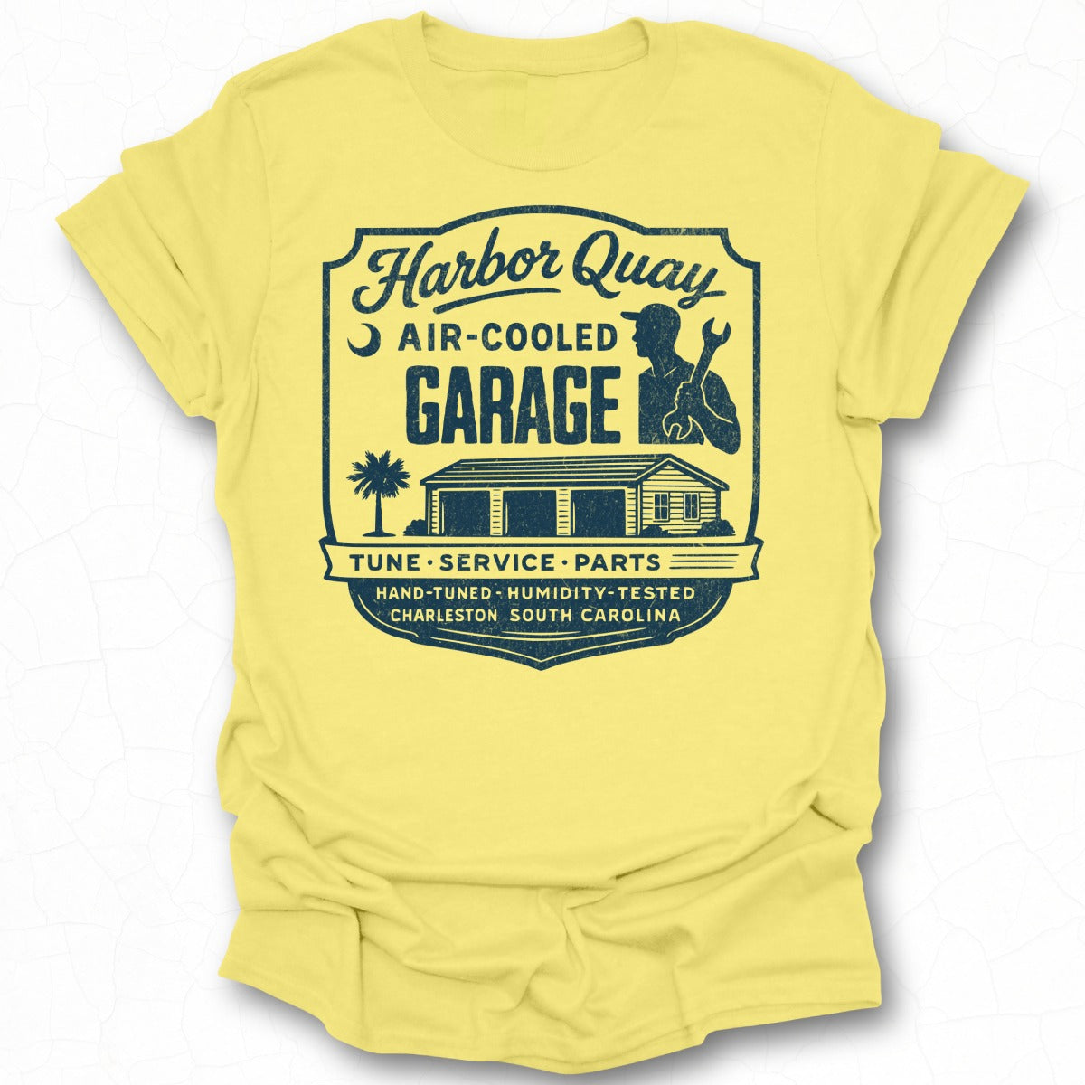 Harbor Quay Air-Cooled Garage Tune Service Parts t-shirt