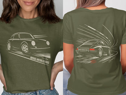 Vintage Aircooled Rides Themed Graphic T-Shirt product type