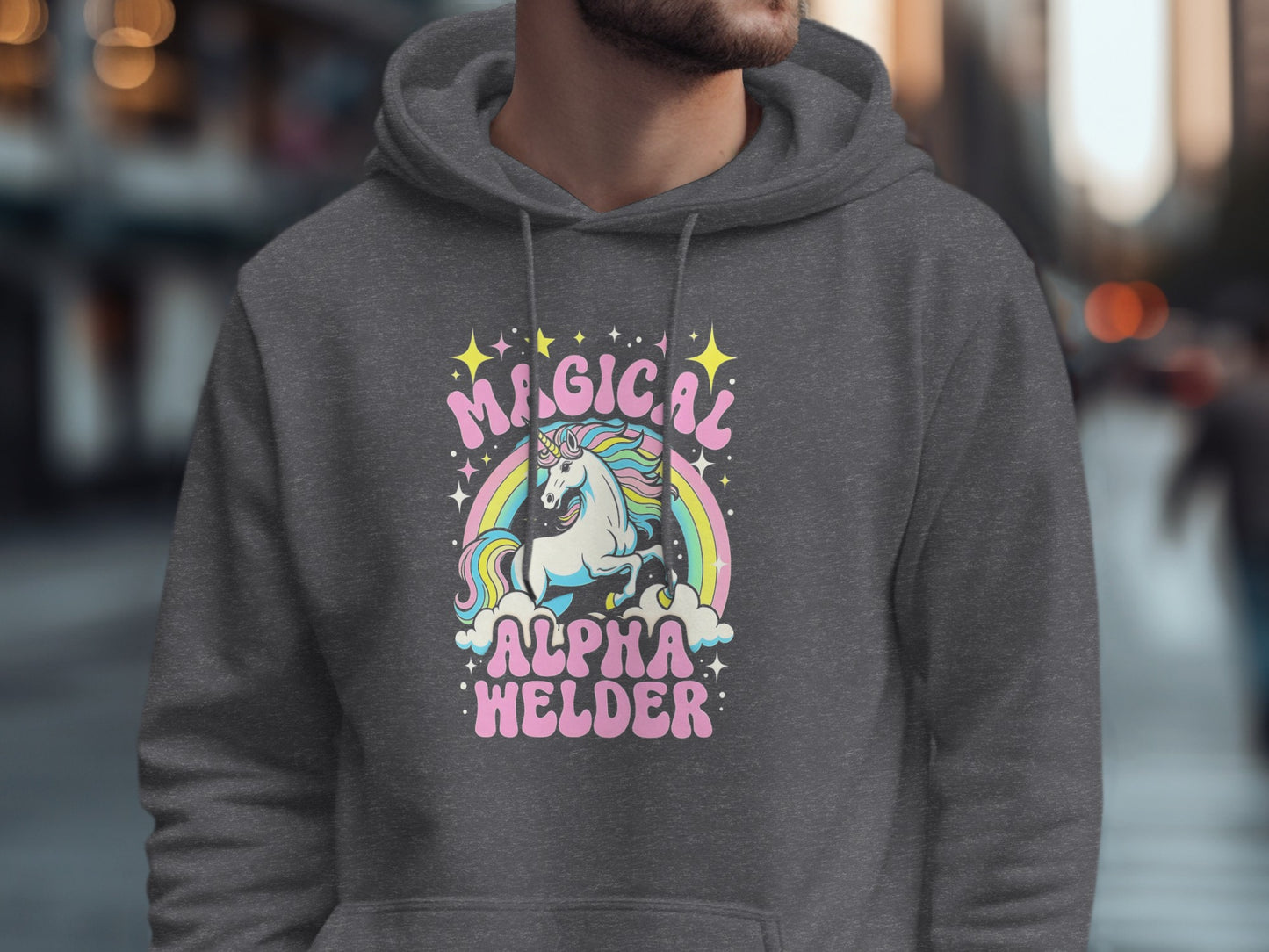 Magical Alpha Welder Unicorn Hoodie Product