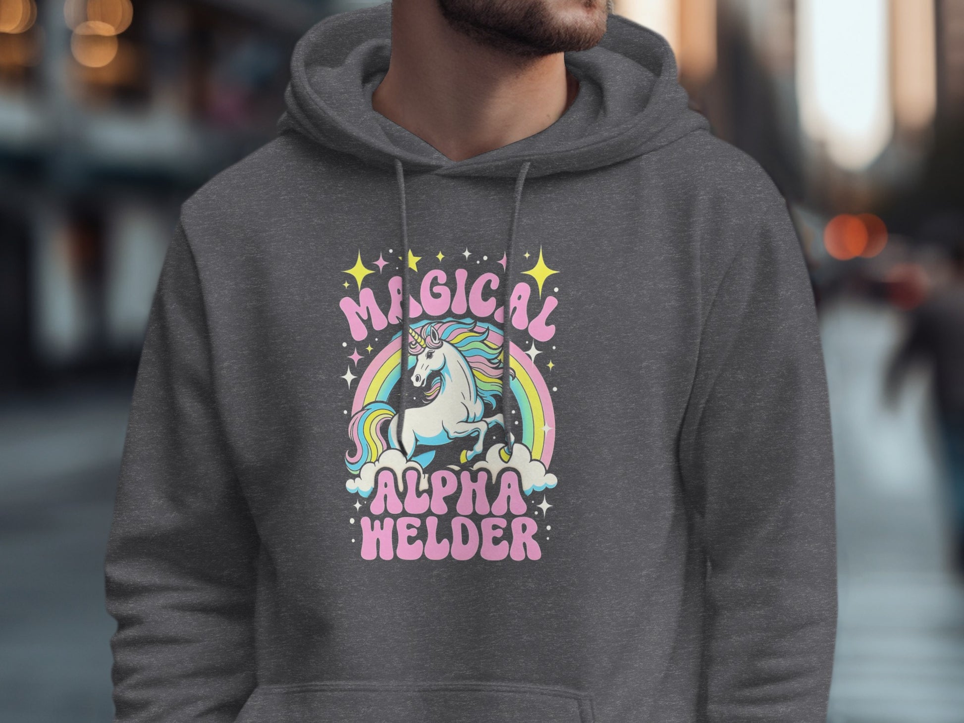 Magical Alpha Welder Unicorn Hoodie Product