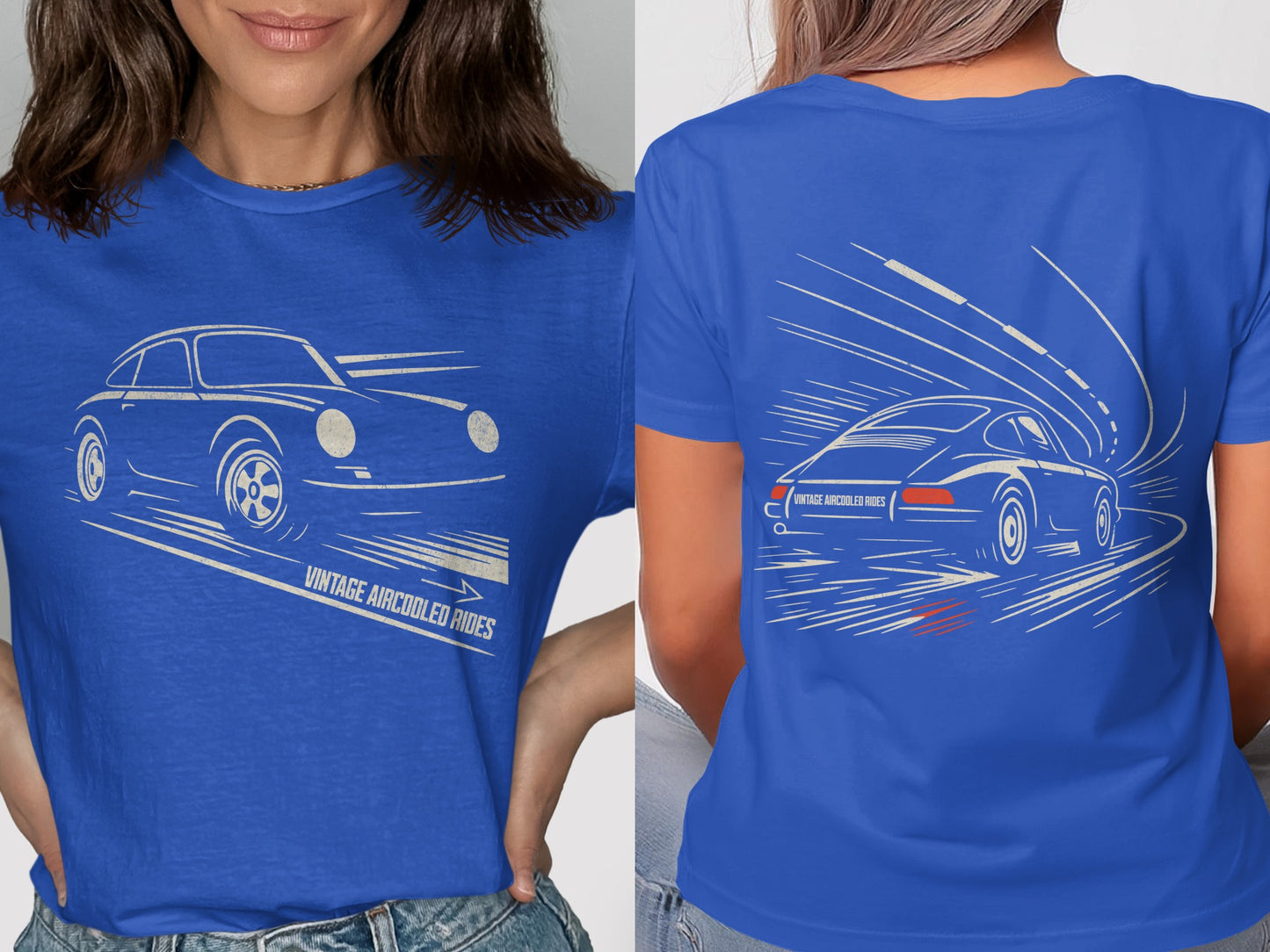 Blue Shirt with Classic Car Design Product Type