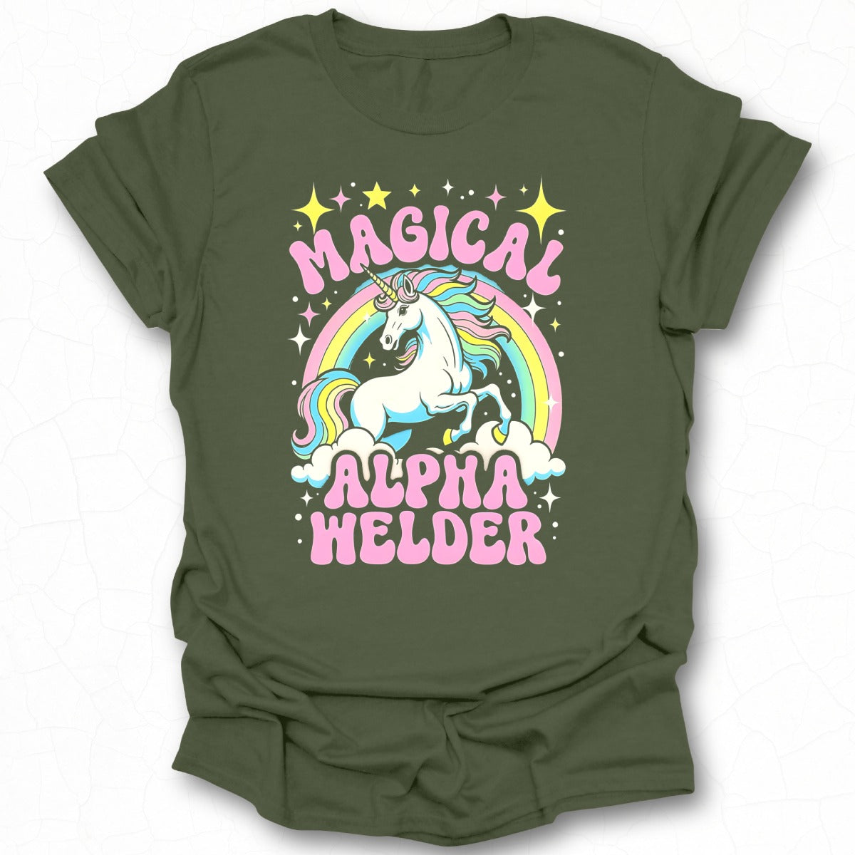 Magical Alpha Welder Unicorn Graphic Shirt