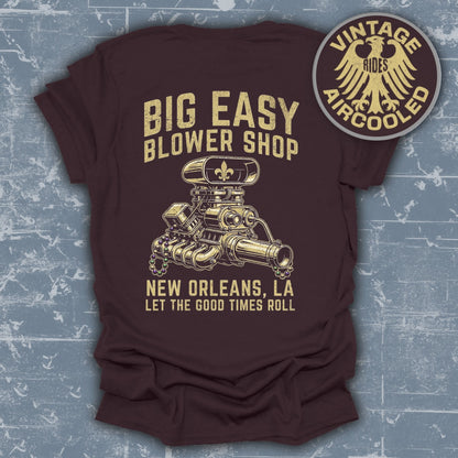 Big Easy Blower Shop New Orleans T-Shirt for Vintage Rides